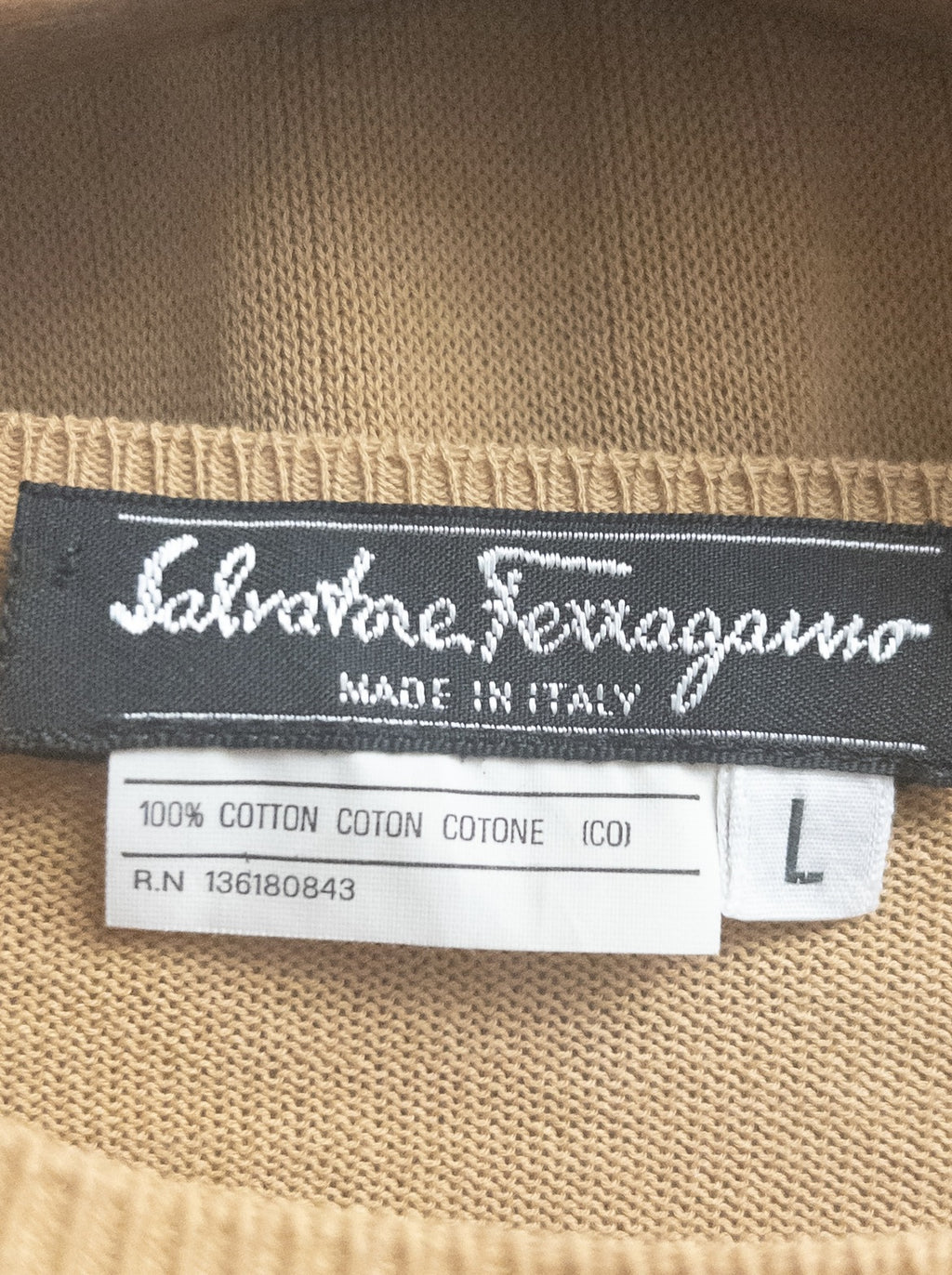 Salvatore Ferragamo - Blouse and skirt set - 100 Cotton - Sz L - Curuva Label Sweater