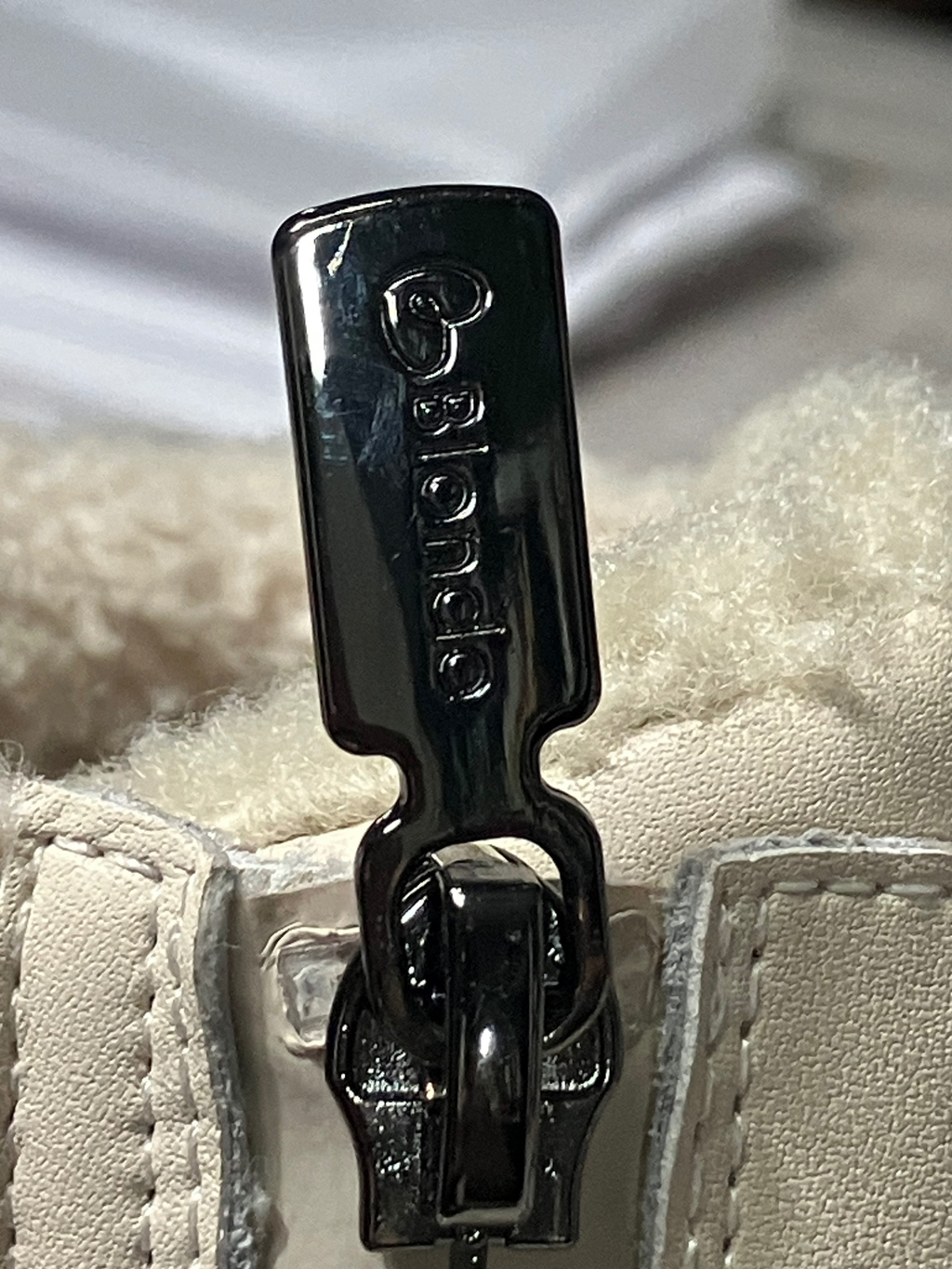 Blondo Natasia Waterproof Ankle Boots Beige Leather Shearling Lined