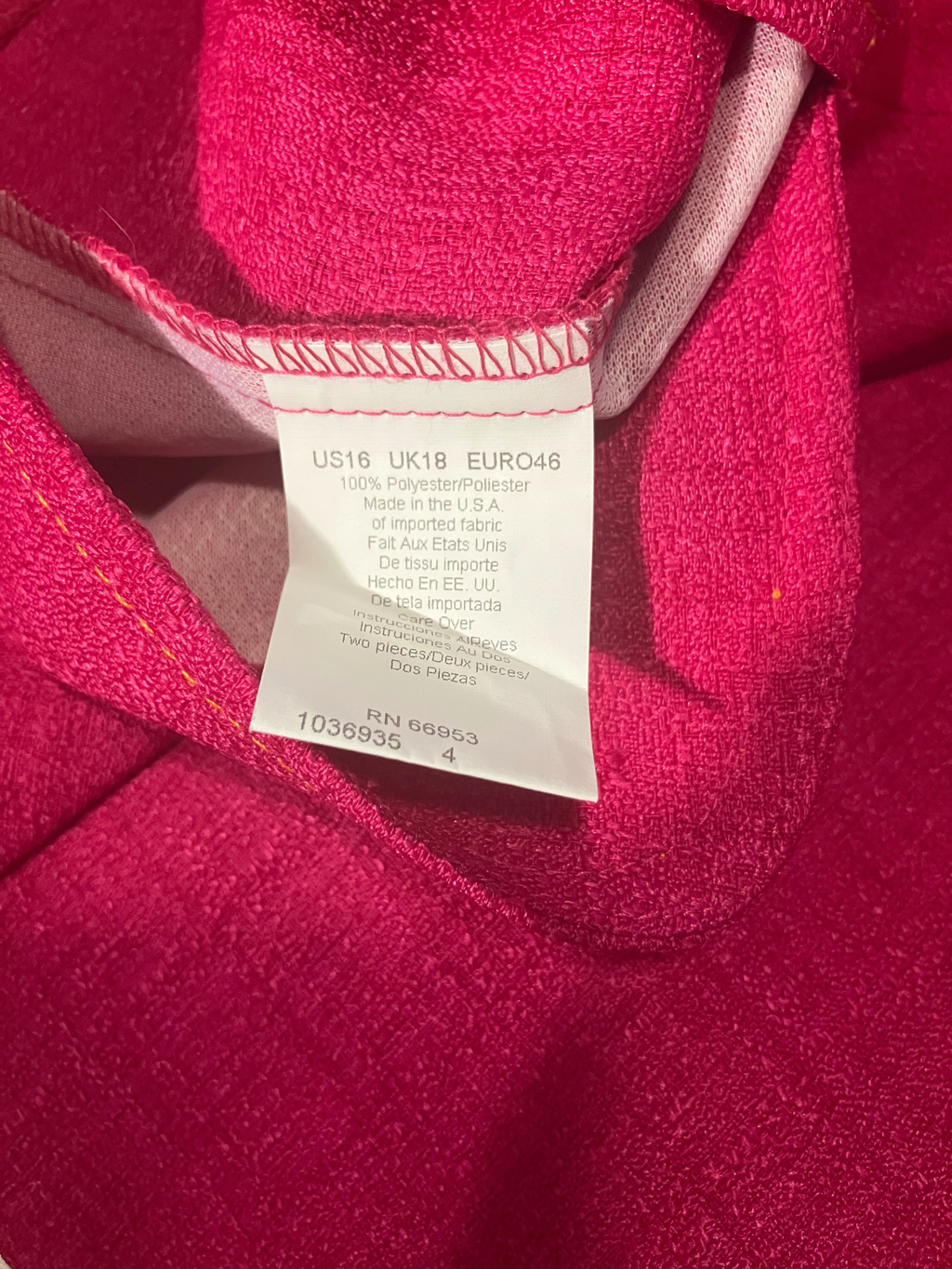 Vintage Leslie Fay Pink Two-Piece Dress Suit - Jacket & Midi Dress Set