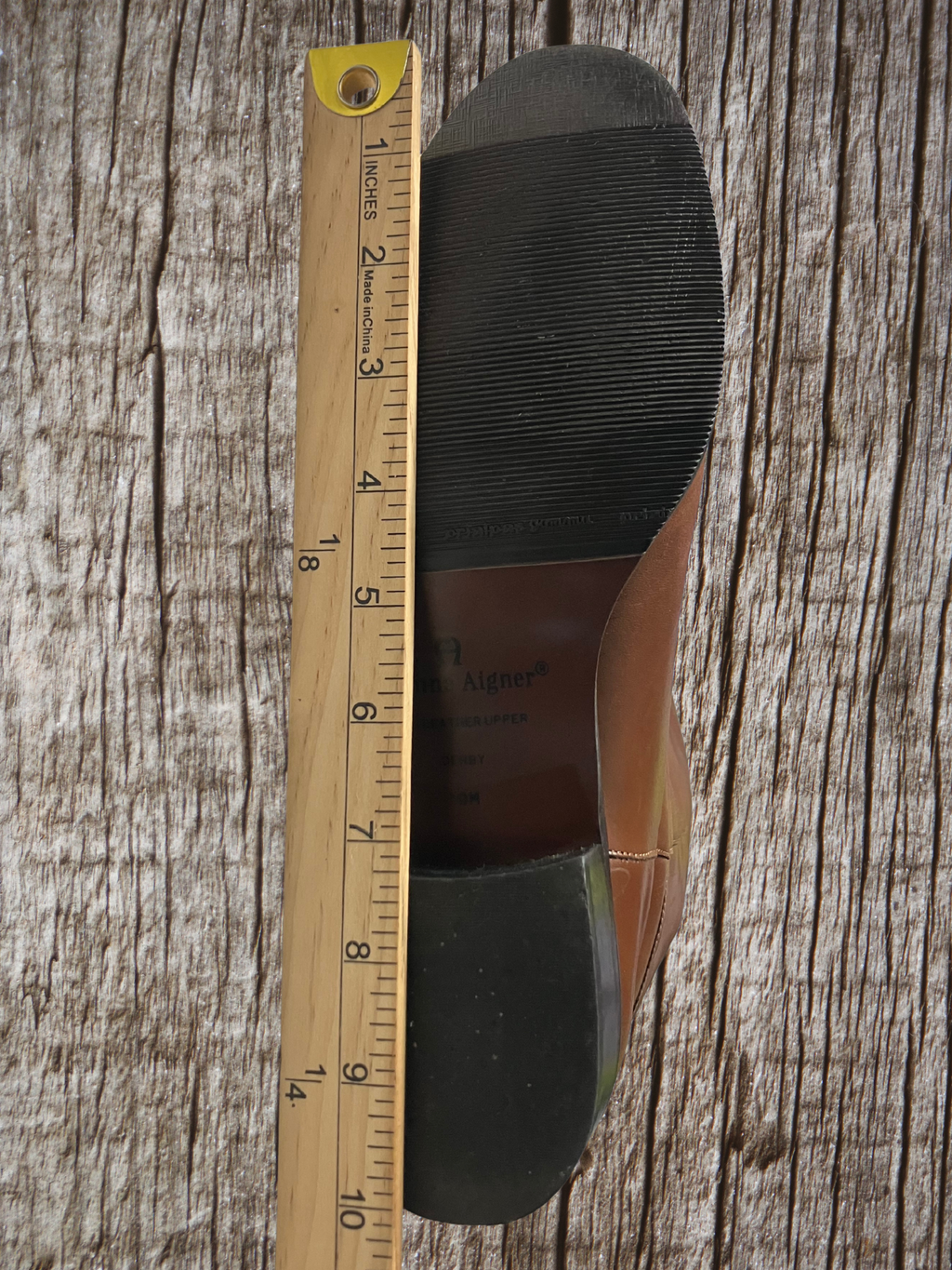 Etienne Aigner — Tall Riding Boots | Cognac leather, gold stirrup hardware · Sz 9