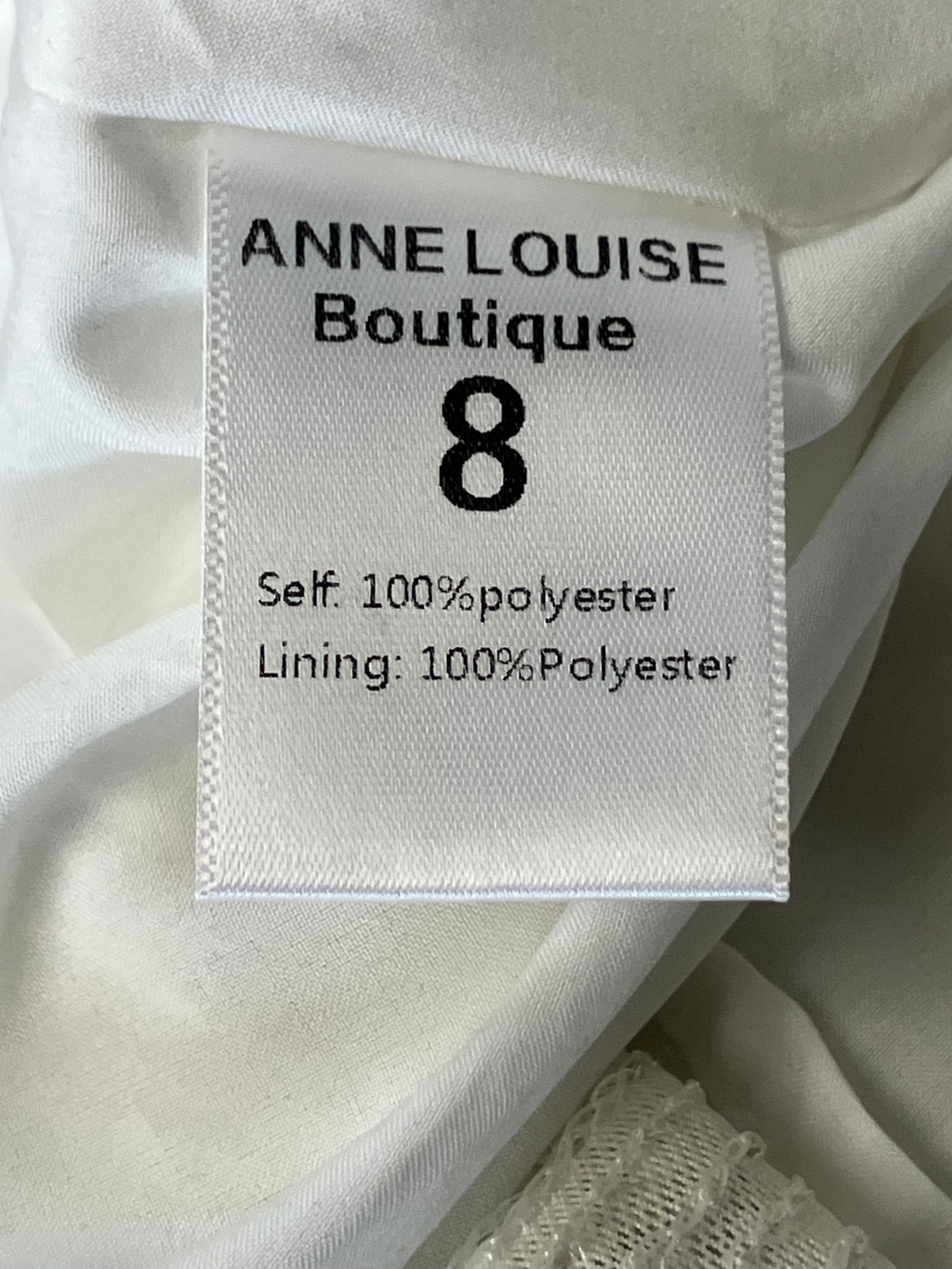 ALB Anne-Louise — One-Shoulder Sequin Top | Silver-white evening allure · Sz 8