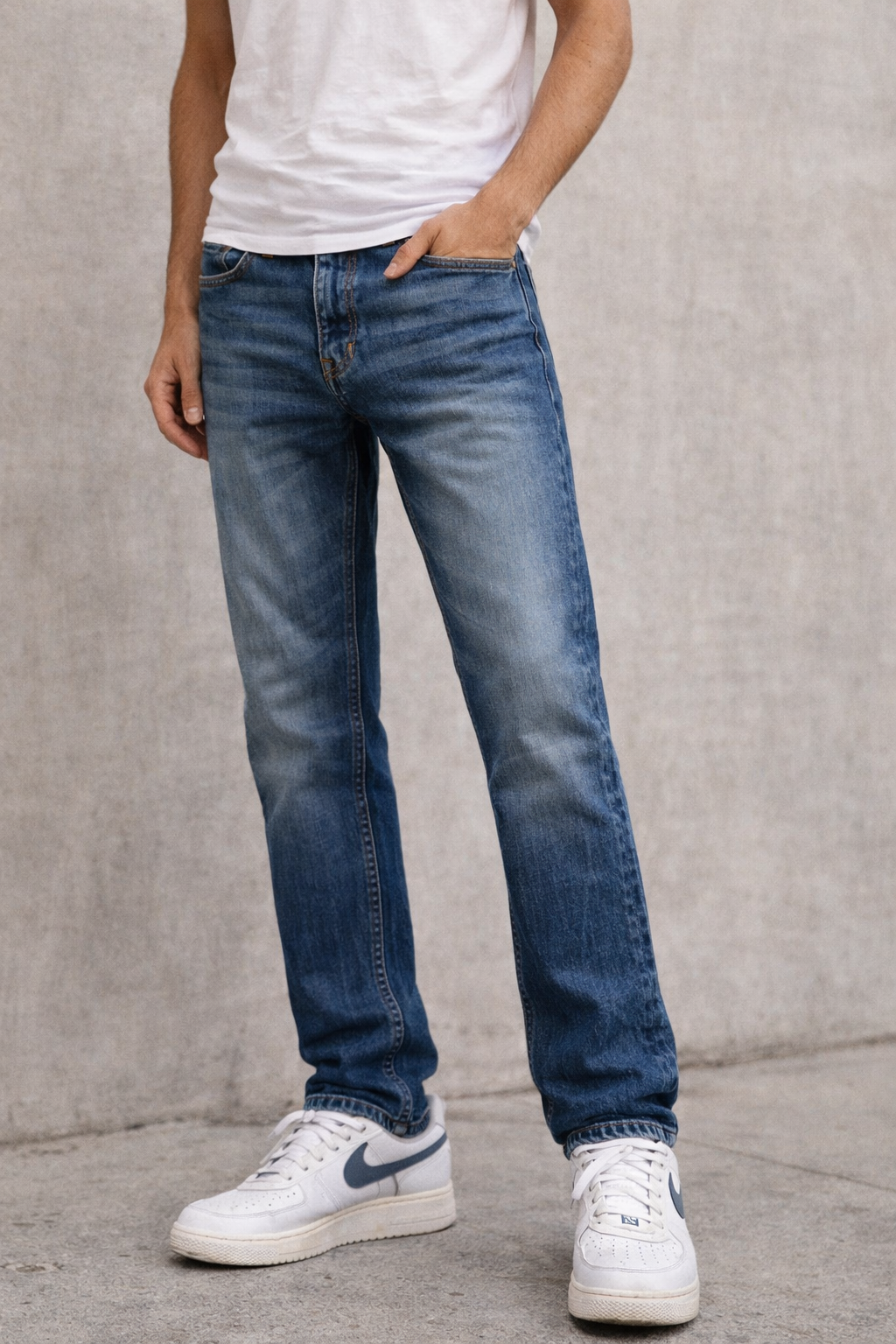 Diesel Safado Regular Slim Straight Jeans Blue Wash 100% Cotton