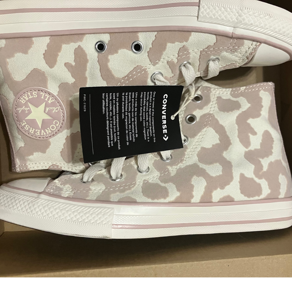 Converse Pink Camouflage High-Top Sneakers - Classic Chuck Taylor Style