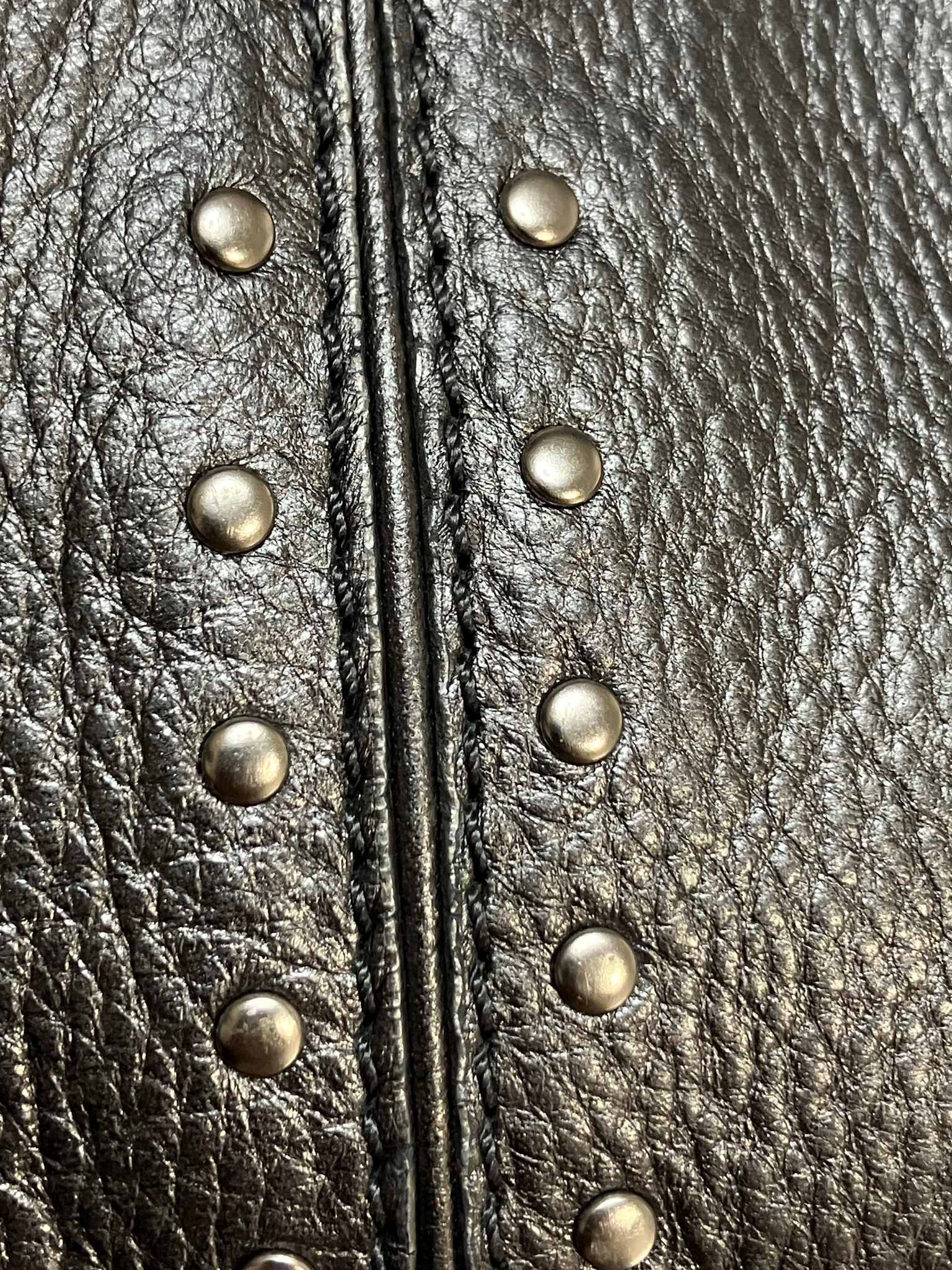 Michael Kors Black Pebbled Leather Studded Satchel - Large Tote Bag