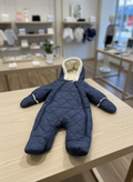 Urban Republic Baby Snowsuit 6M Navy Blue Sherpa Lined Puffer Bunting Hood