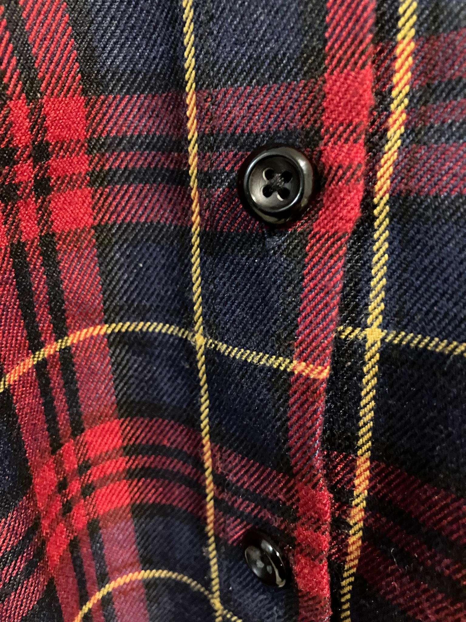 Haute Rogue Embroidered Floral Plaid Button-Up Shirt Size M