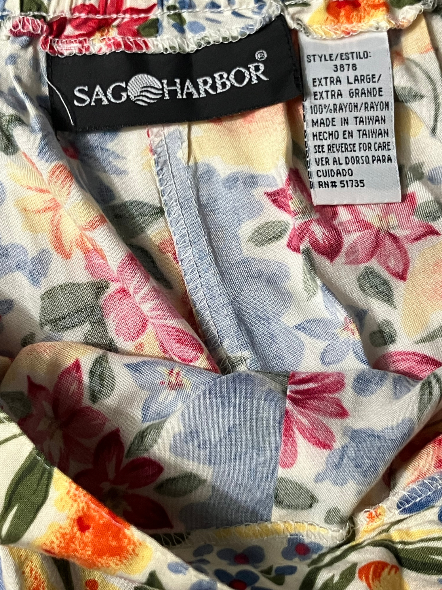 Sag Harbor — Two-Piece Dress Set | Watercolor floral rayon, coordinated silhouette · Sz L