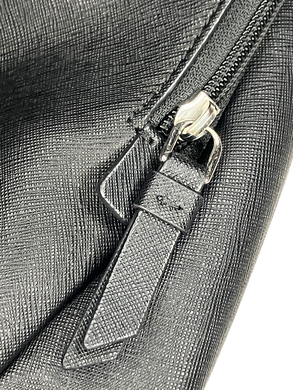 TUMI VAREK Black Leather Backpack - Premium Saffiano Convertible Travel Bag