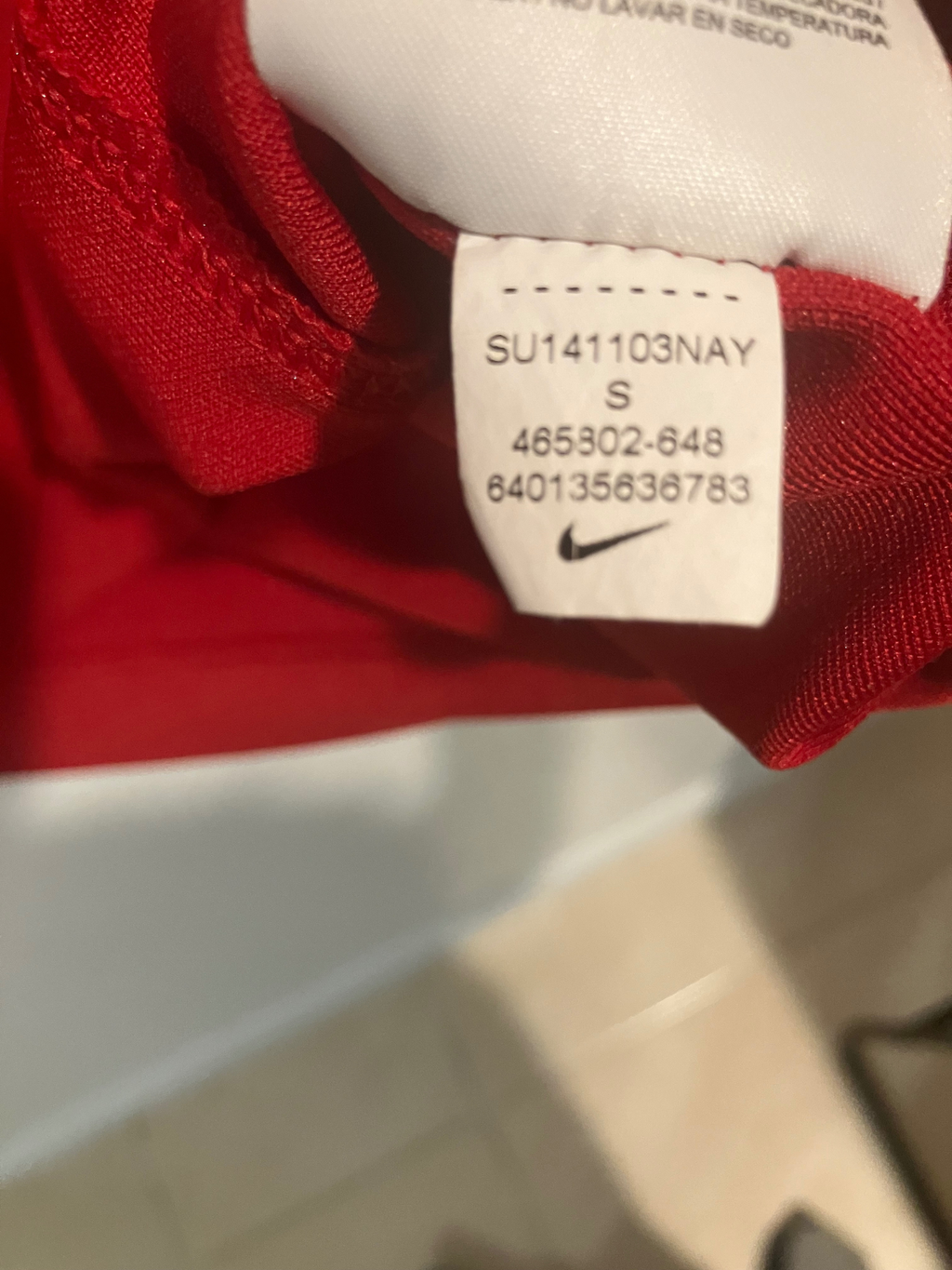 Nike Golf Dri-FIT Red Polo Shirt – Size S