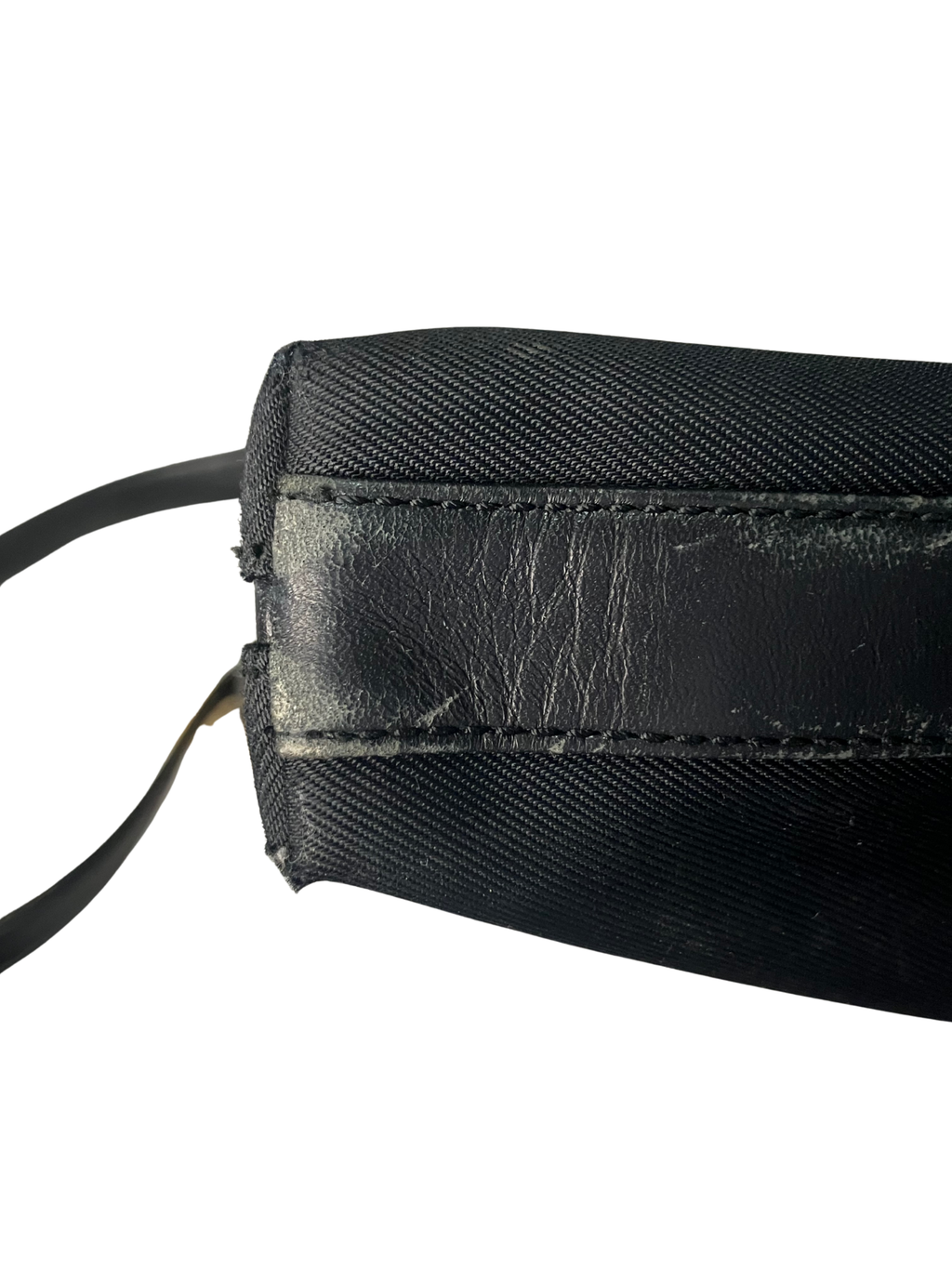 Vintage Coach 1999 Black Crossbody Bag - Y2K Nylon Leather Style 7414