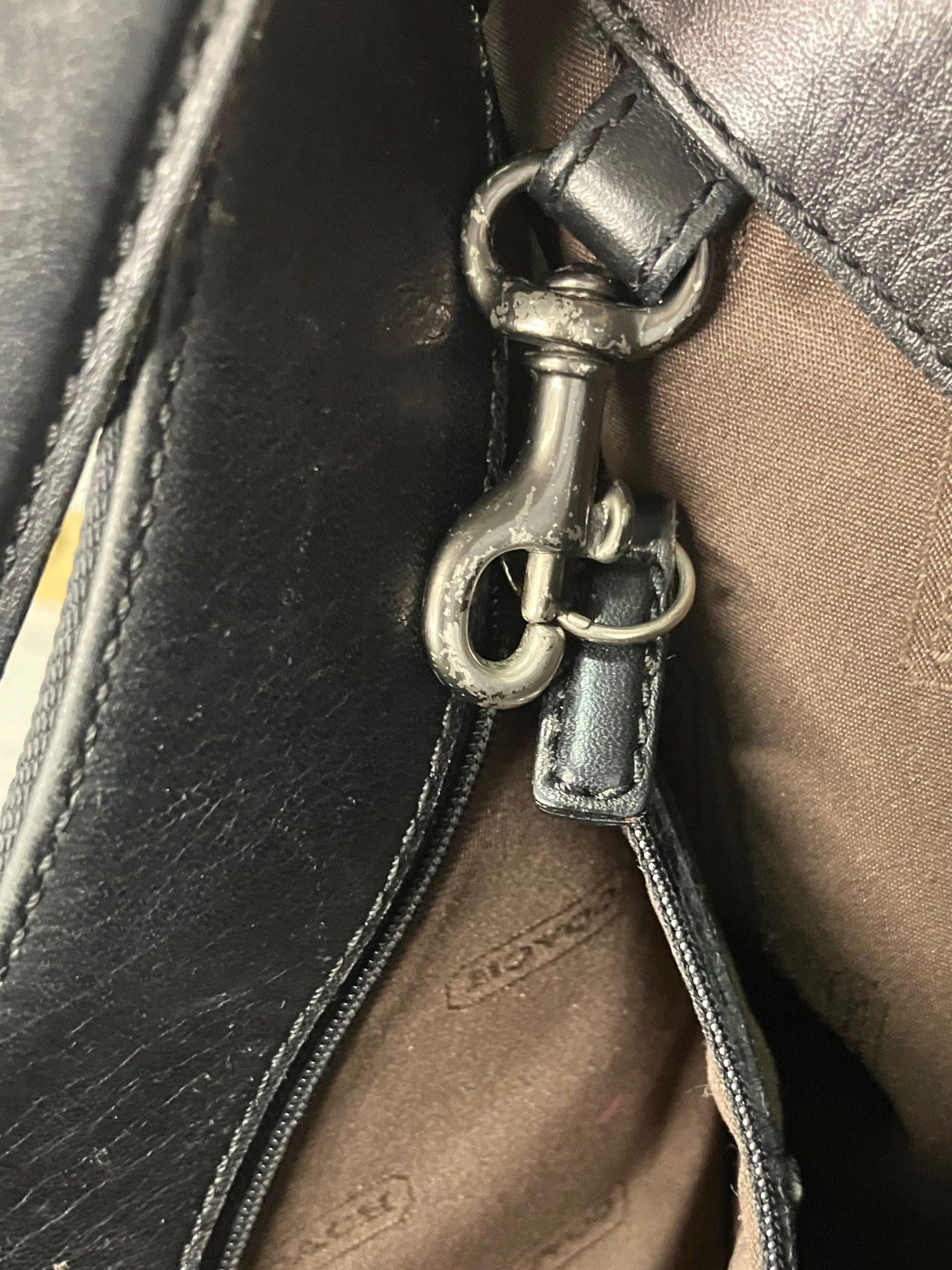 Vintage Coach 1999 Black Crossbody Bag - Y2K Nylon Leather Style 7414