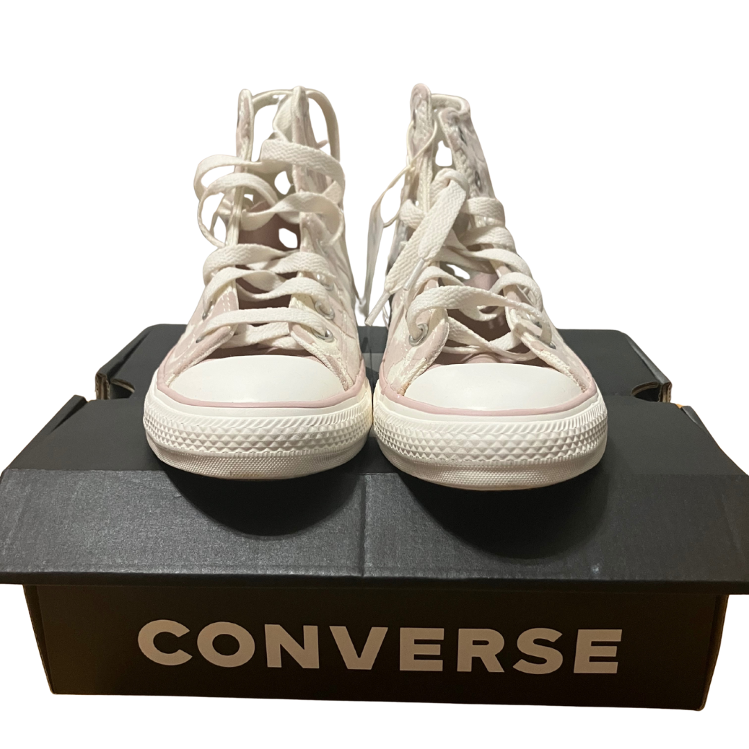 Converse Pink Camouflage High-Top Sneakers - Classic Chuck Taylor Style