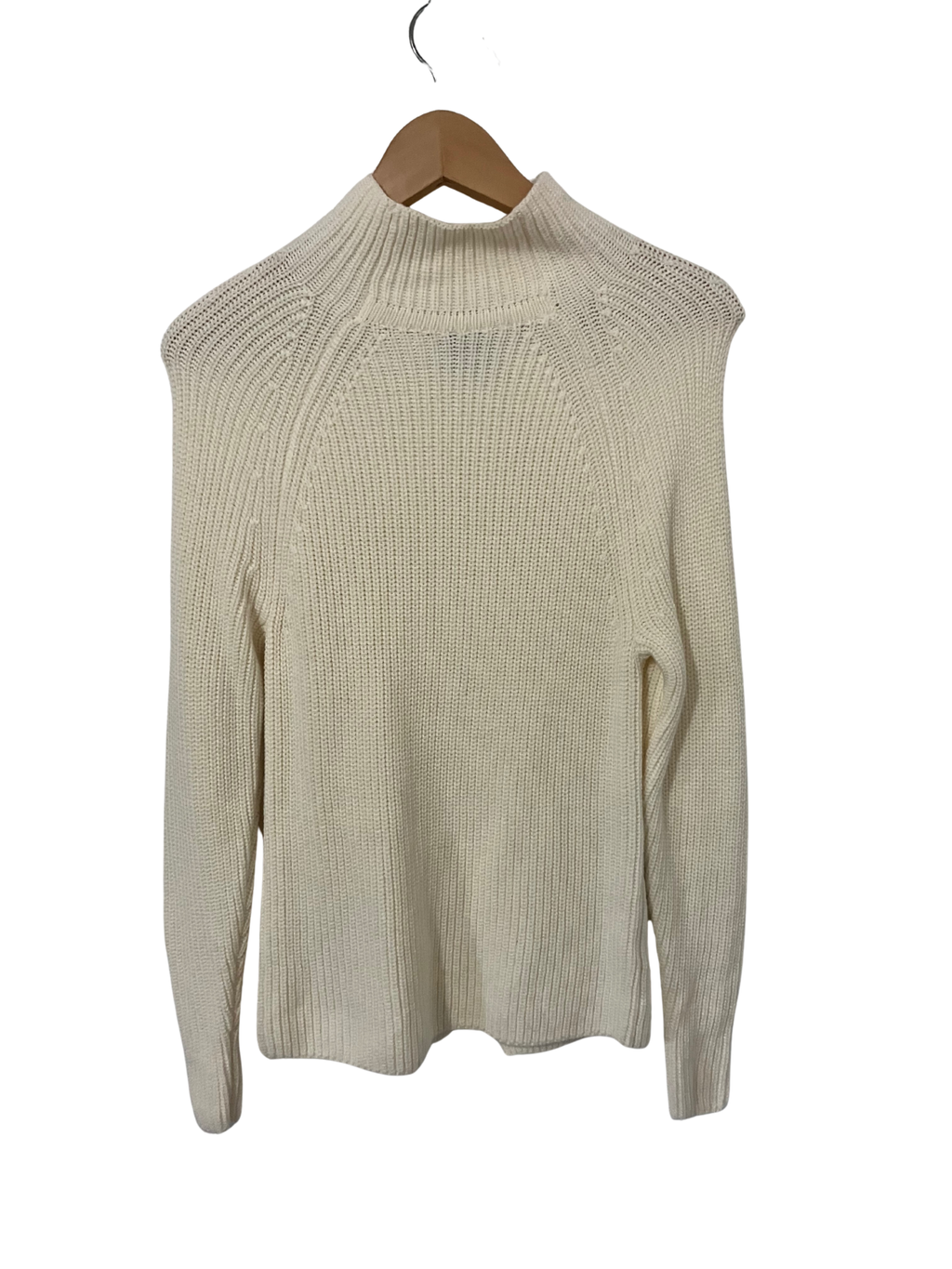 Armani Exchange Cream Knit Mock Neck Sweater xs - Certilogo Authenticated