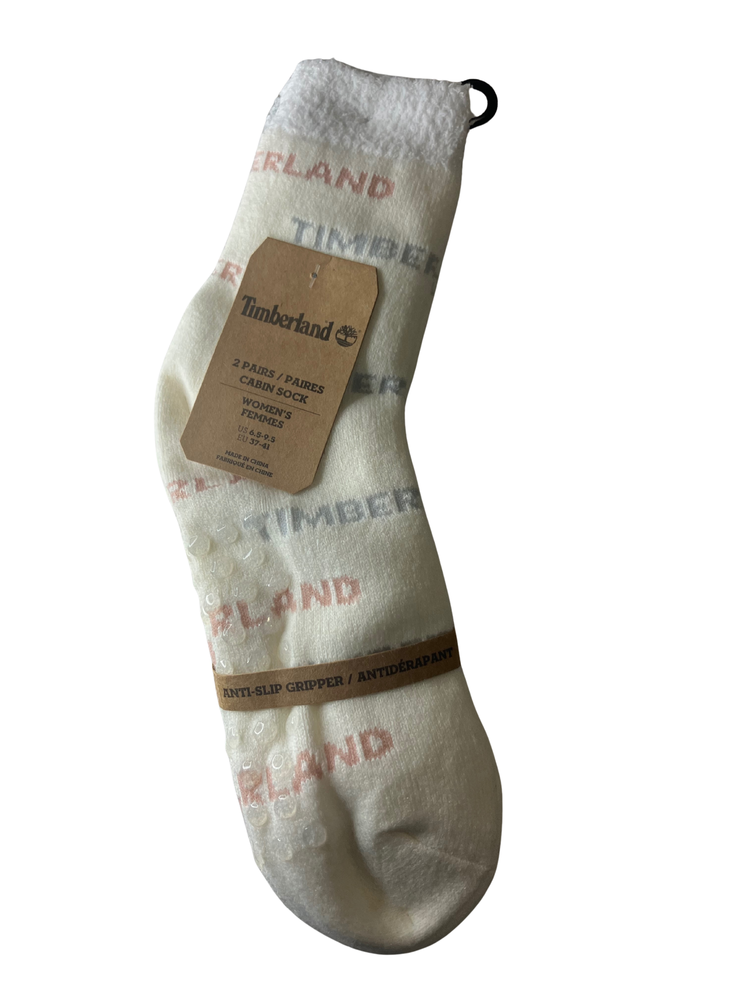 Timberland Women's Cabin Socks 2-Pack – Sherpa Fleece Slipper Socks Cream