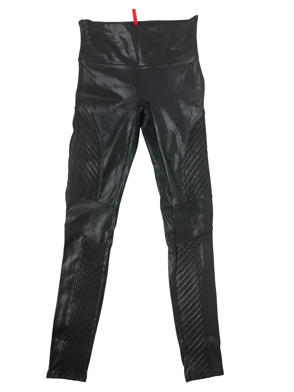 Spanx — Faux-Leather Leggings | Moto-quilted, high-waisted · Sz S