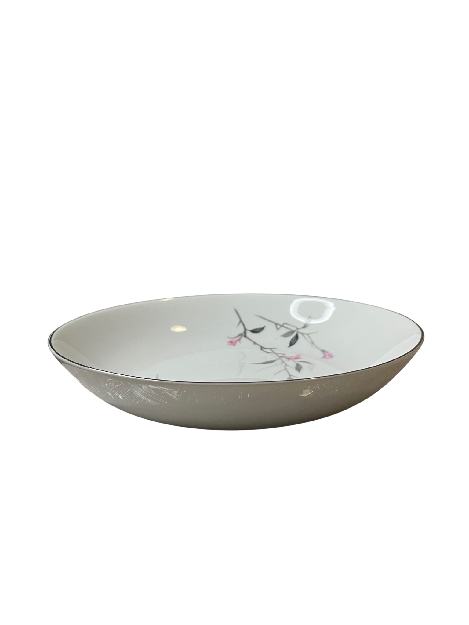 Cherry Blossom Fine China Vegetable Bowl 1067 Japan Vintage 1970s w/ Box