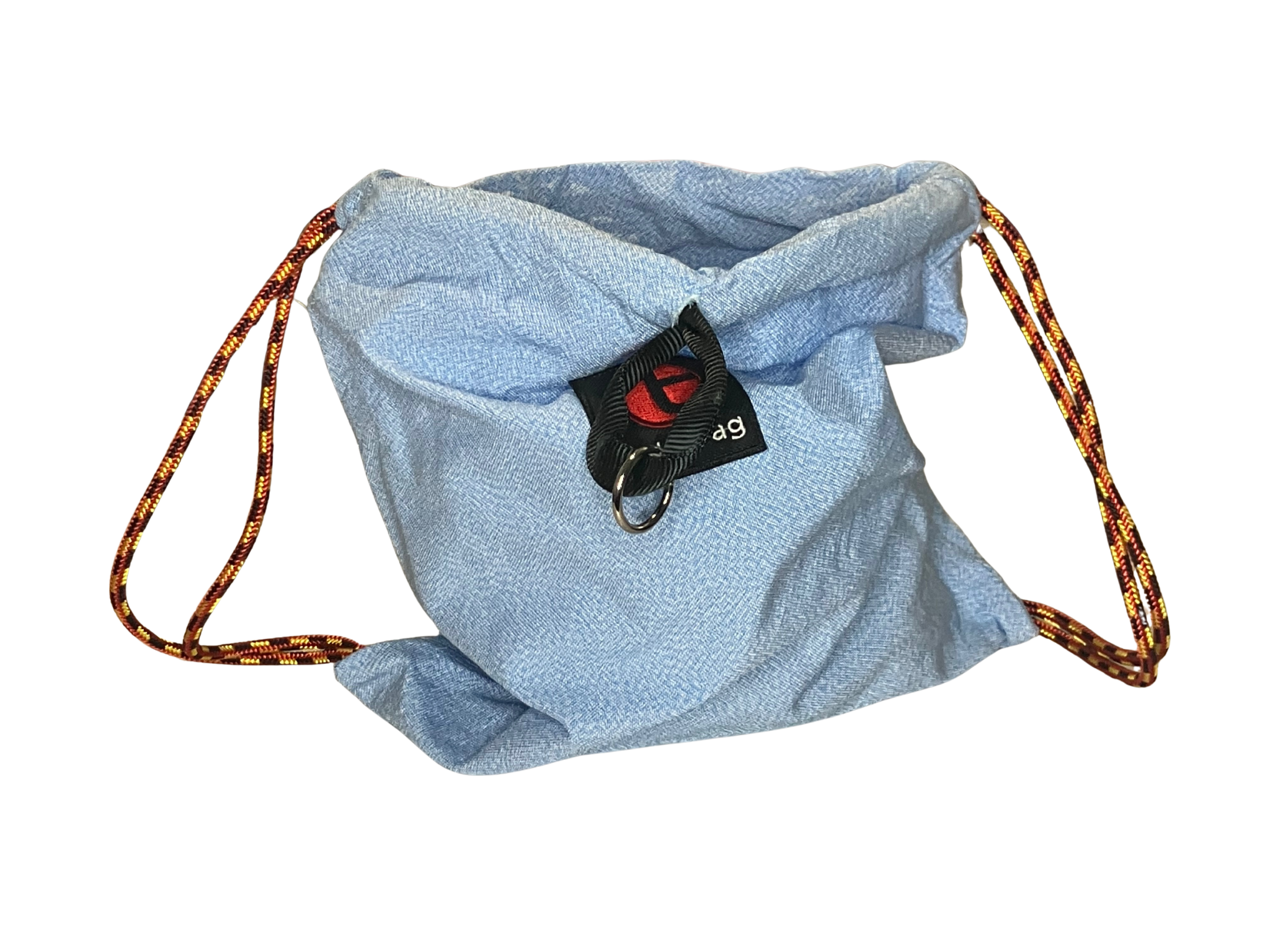 TrustBag Anti-Theft Drawstring Backpack – Cut-Resistant Gray Herringbone