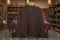 Peruvian Connection 100% Alpaca Knit Jacket Brown Geometric Size L