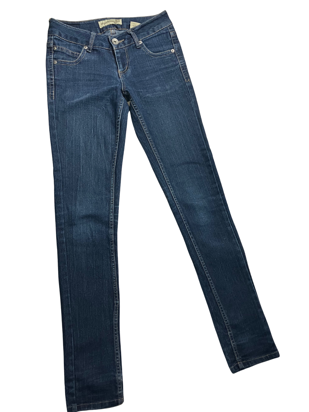 Paris Blues Dark Wash Stretch Denim Skinny Jeans - Y2K Vintage