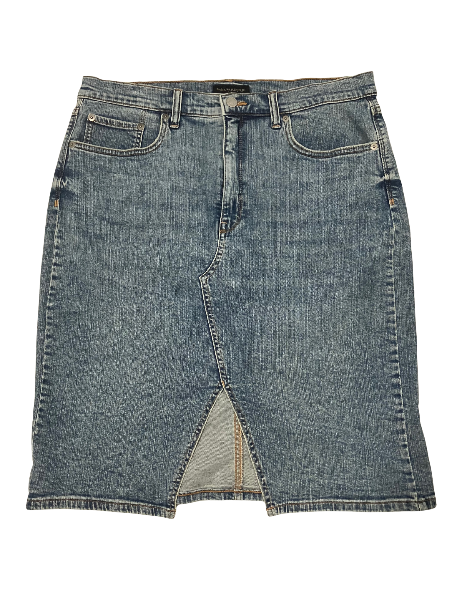 Banana Republic Denim Pencil Skirt – Medium Wash – Size 14 – Washwell™