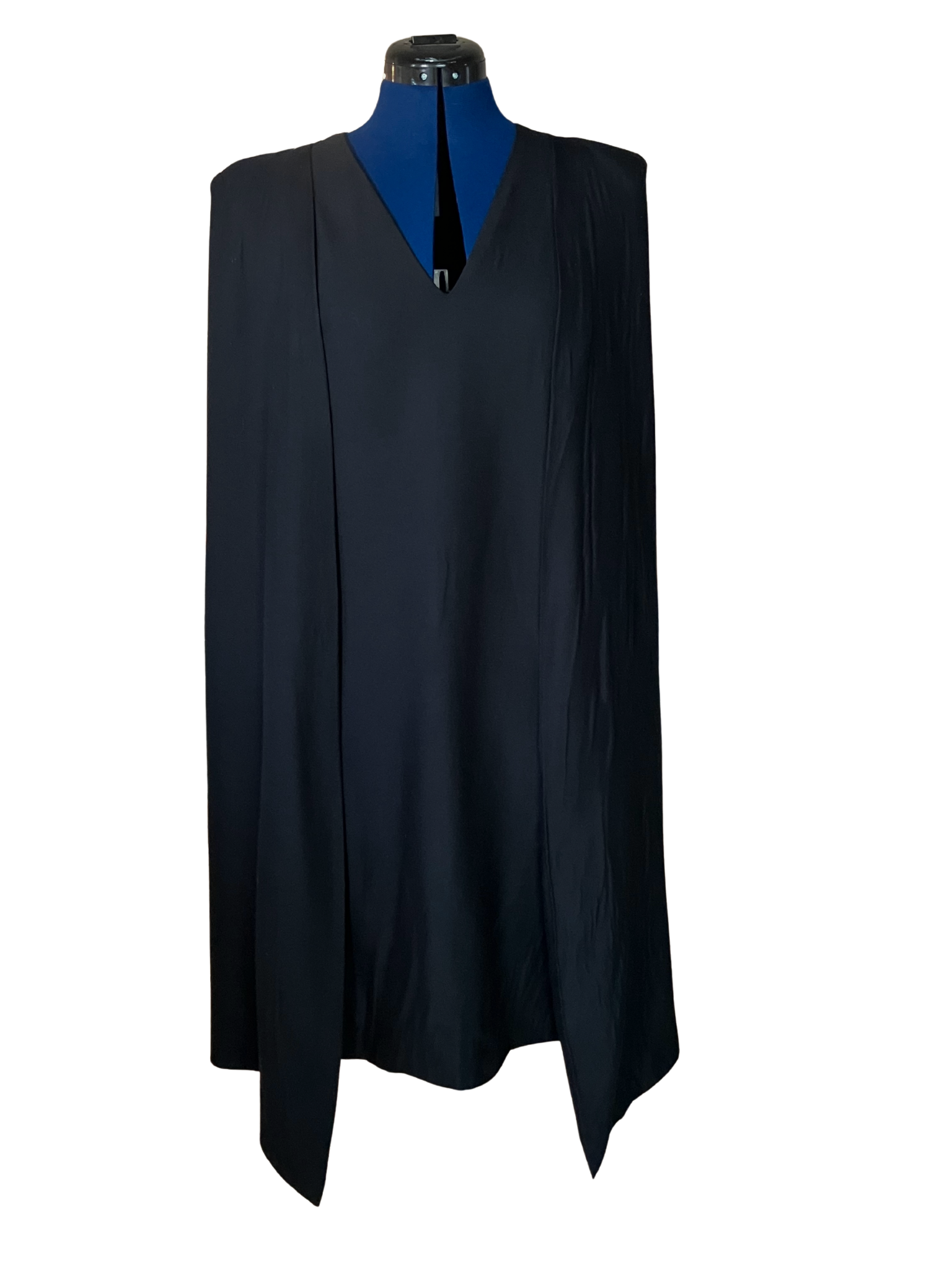 C/MEO Collective Black Sleeveless Shift Dress Size 5 V-Neck Minimalist