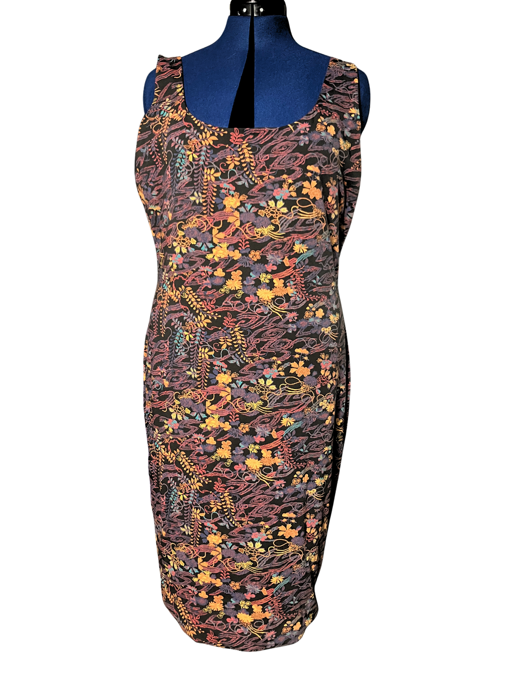 Peruvian Connection — Sheath Dress | Pima cotton with botanical floral print · Sz XL