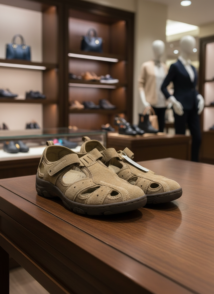 Cobbie Cuddlers Women's Leather Fisherman Comfort Sandals – Tan Size 7.5W