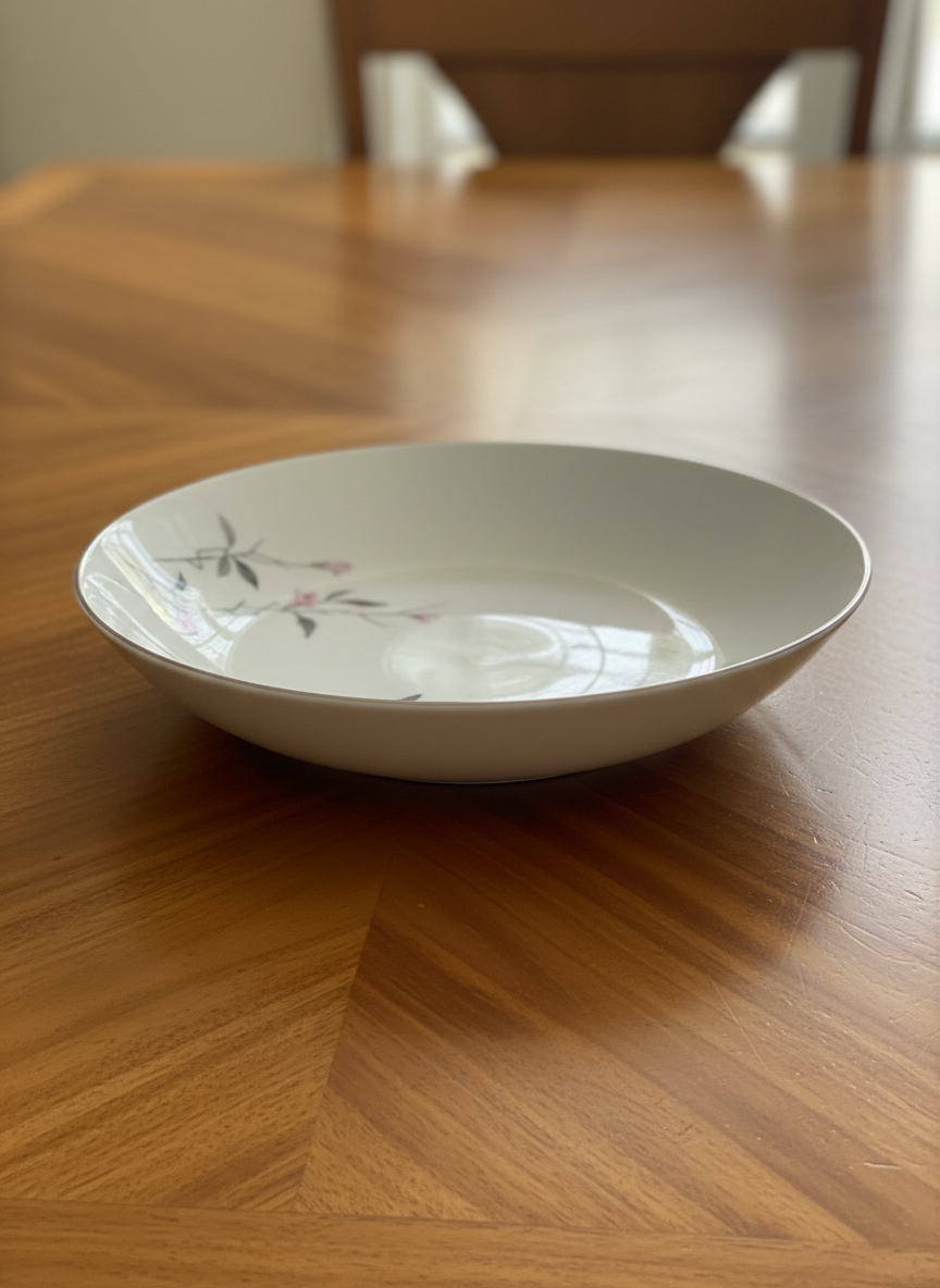 Cherry Blossom Fine China Vegetable Bowl 1067 Japan Vintage 1970s w/ Box