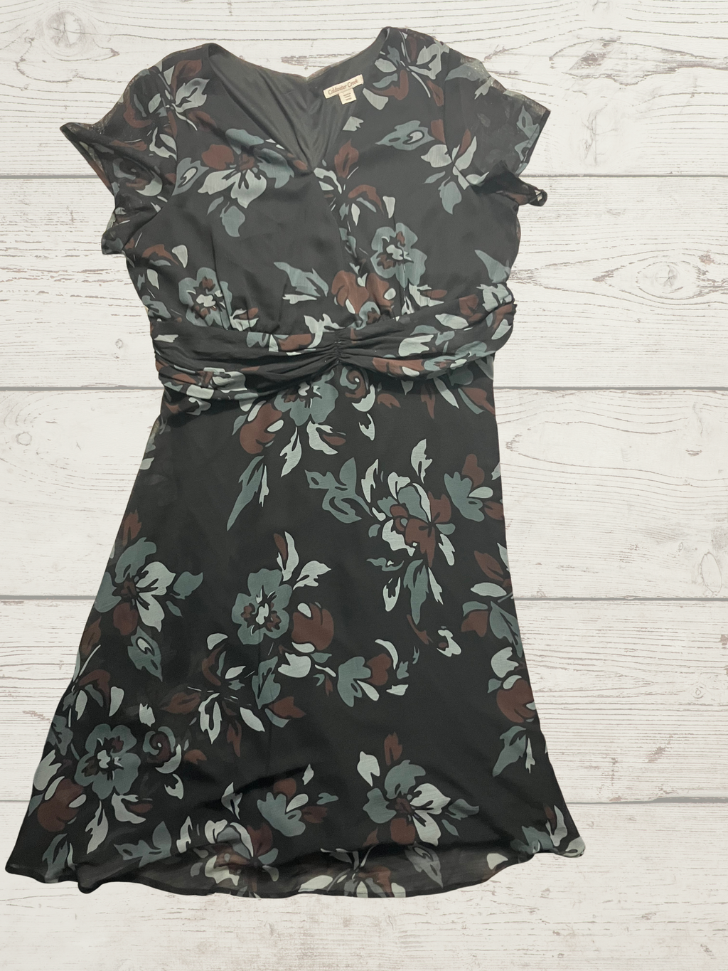 Coldwater Creek — Dress | Floral empire waist, relaxed · Sz W18
