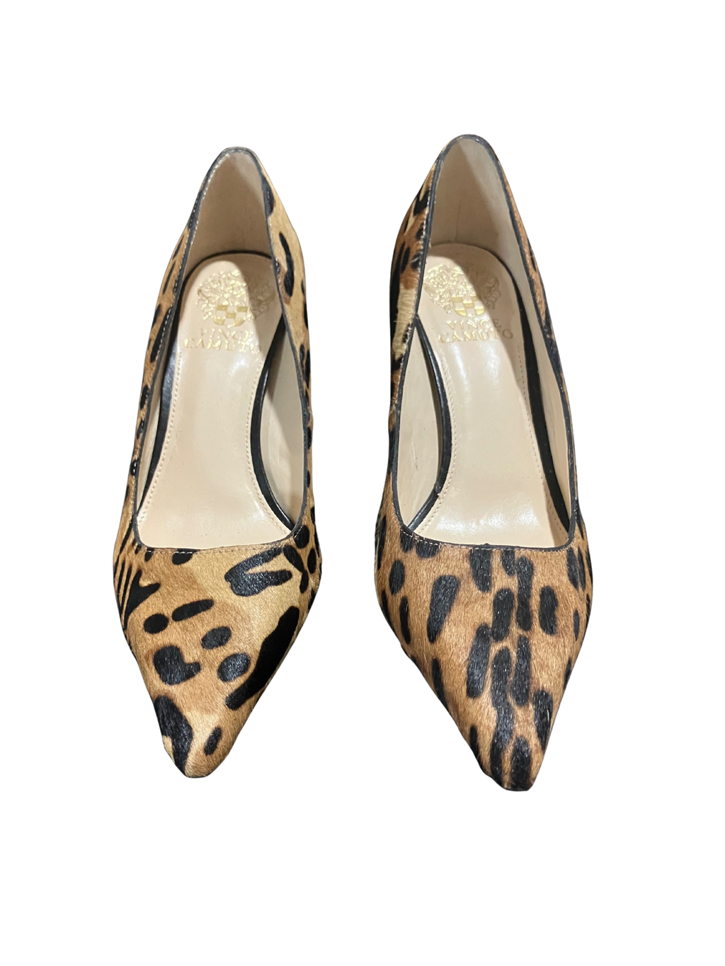 Vince Camuto Leopard Print Block Heel Pumps Size 6M