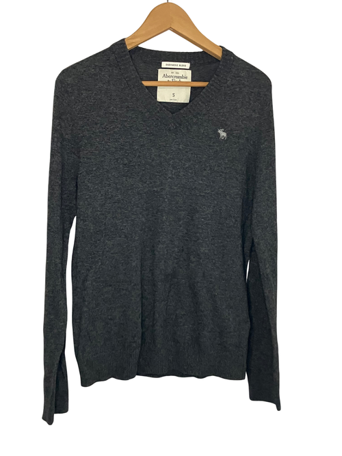 Abercrombie & Fitch Charcoal Gray Cashmere Blend Sweater Size S