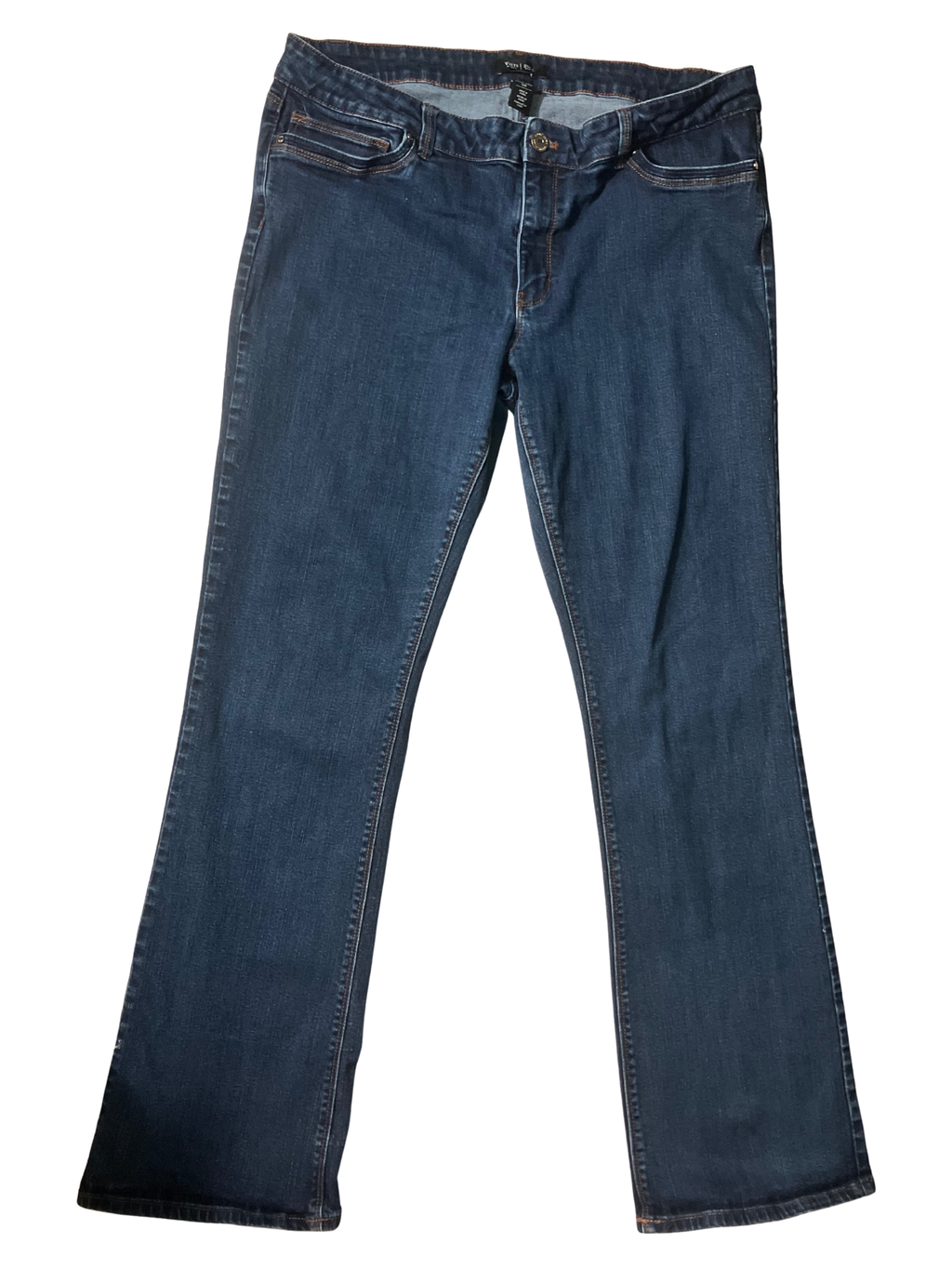 White House Black Market Dark Wash Bootcut Jeans - Mid Rise Stretch