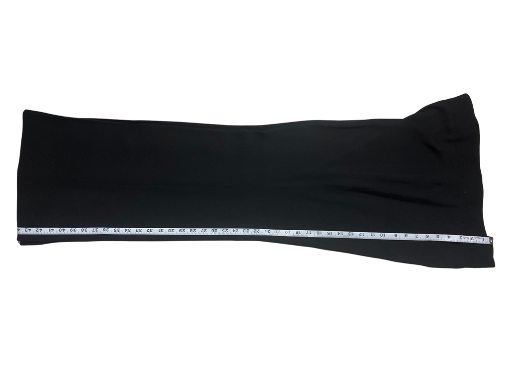 Nine West — Tailored Pants | Wide-leg, deep black, cuffed hem · Sz 16