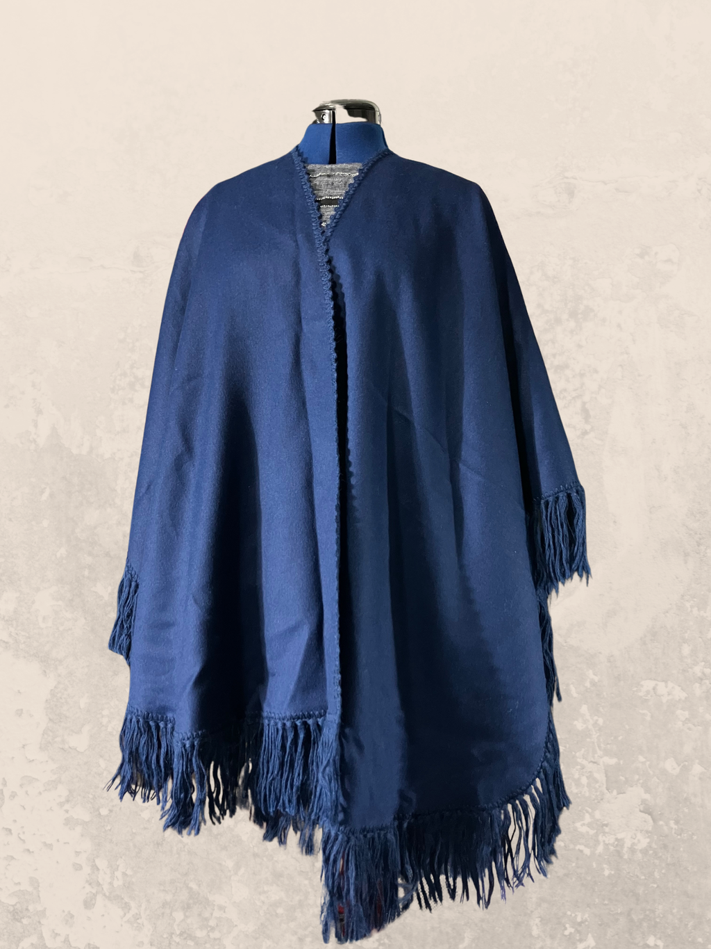 Condor — Alpaca Cape | Peruvian fringe trim, one size · Sz OS