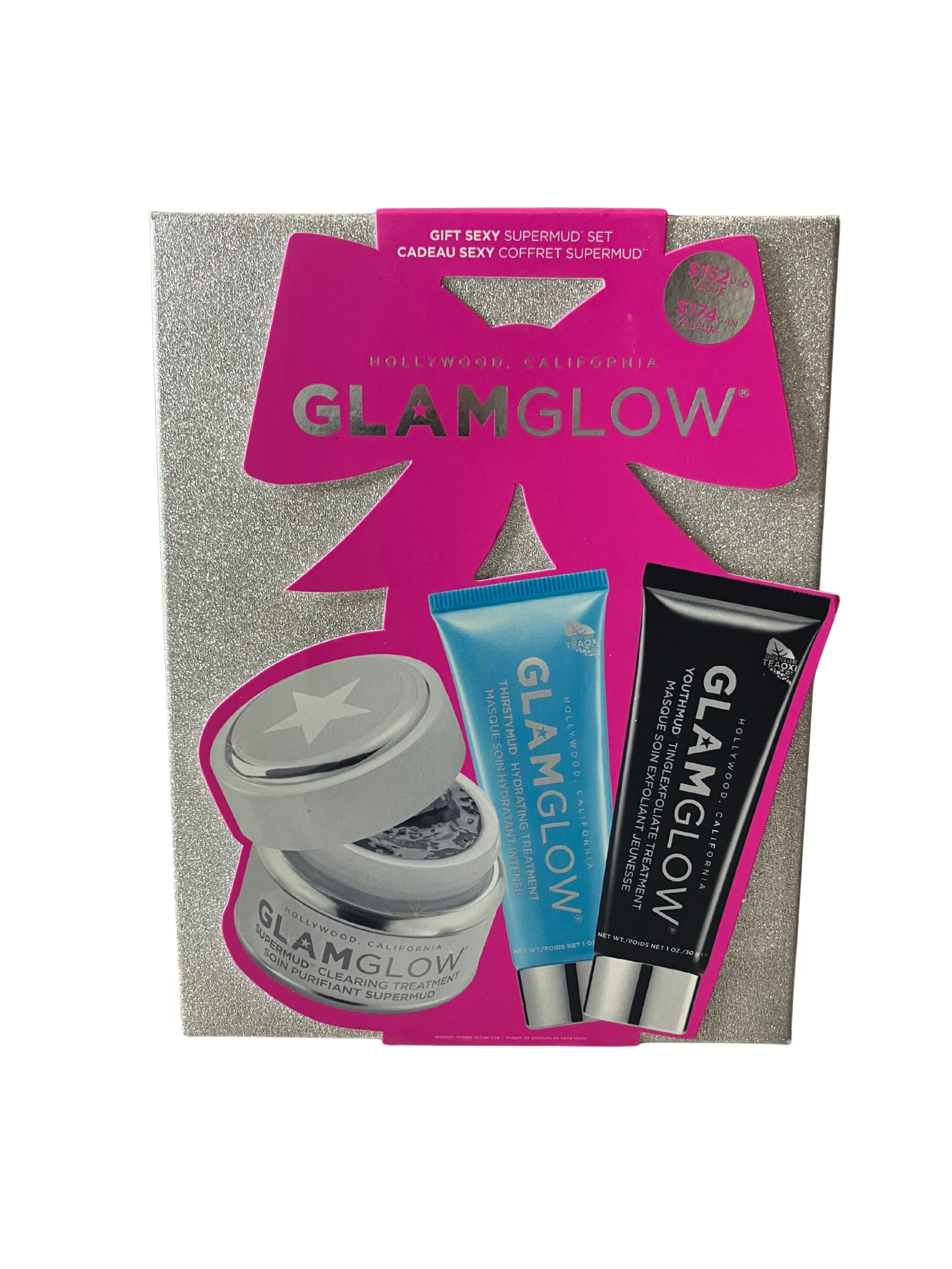 GLAMGLOW Supermud Gift Set – Clarifying, Hydrating & Exfoliating (3-Piece)