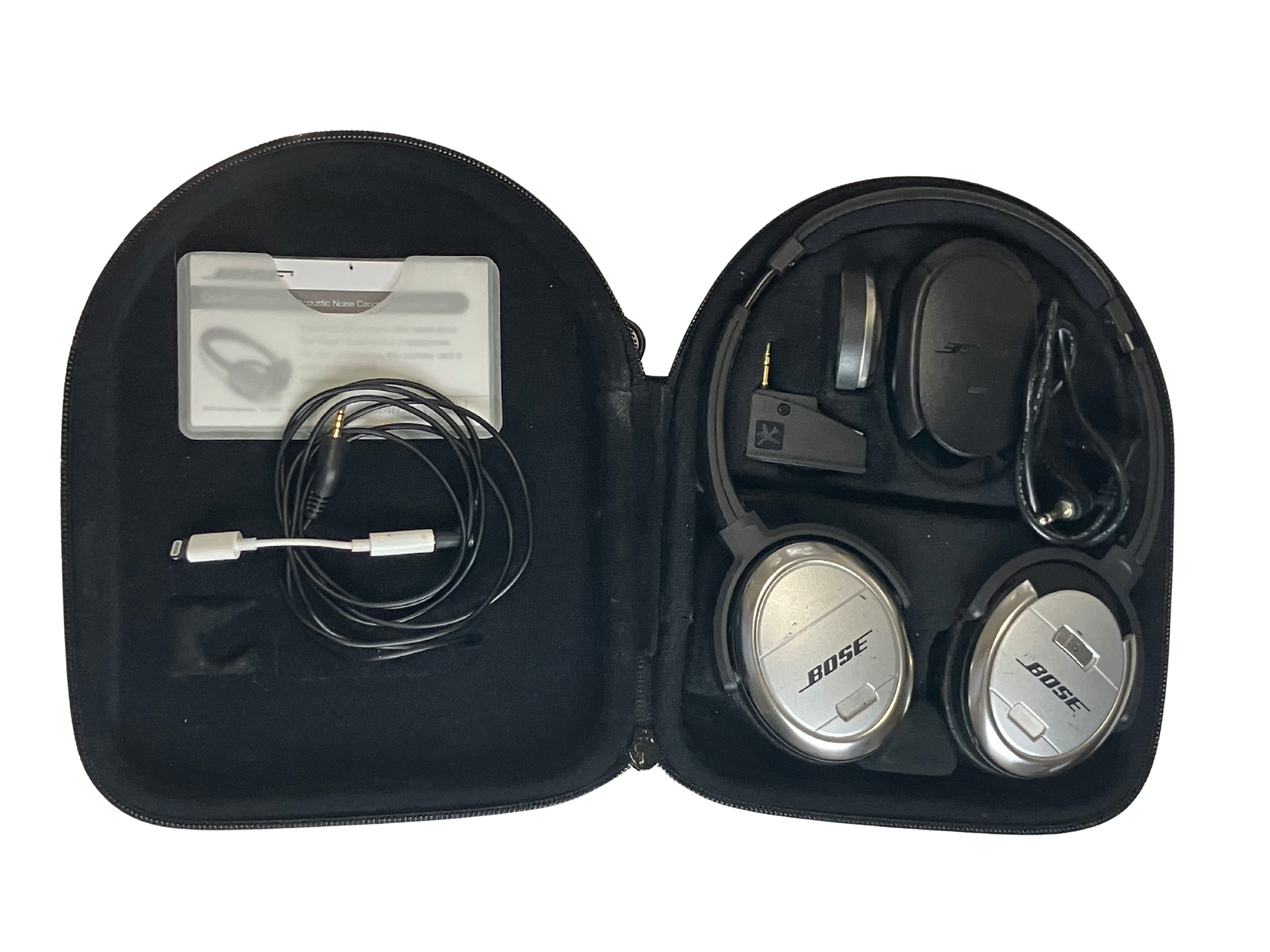 Bose QuietComfort 15 Acoustic Noise Cancelling Headphones – Silver/Black