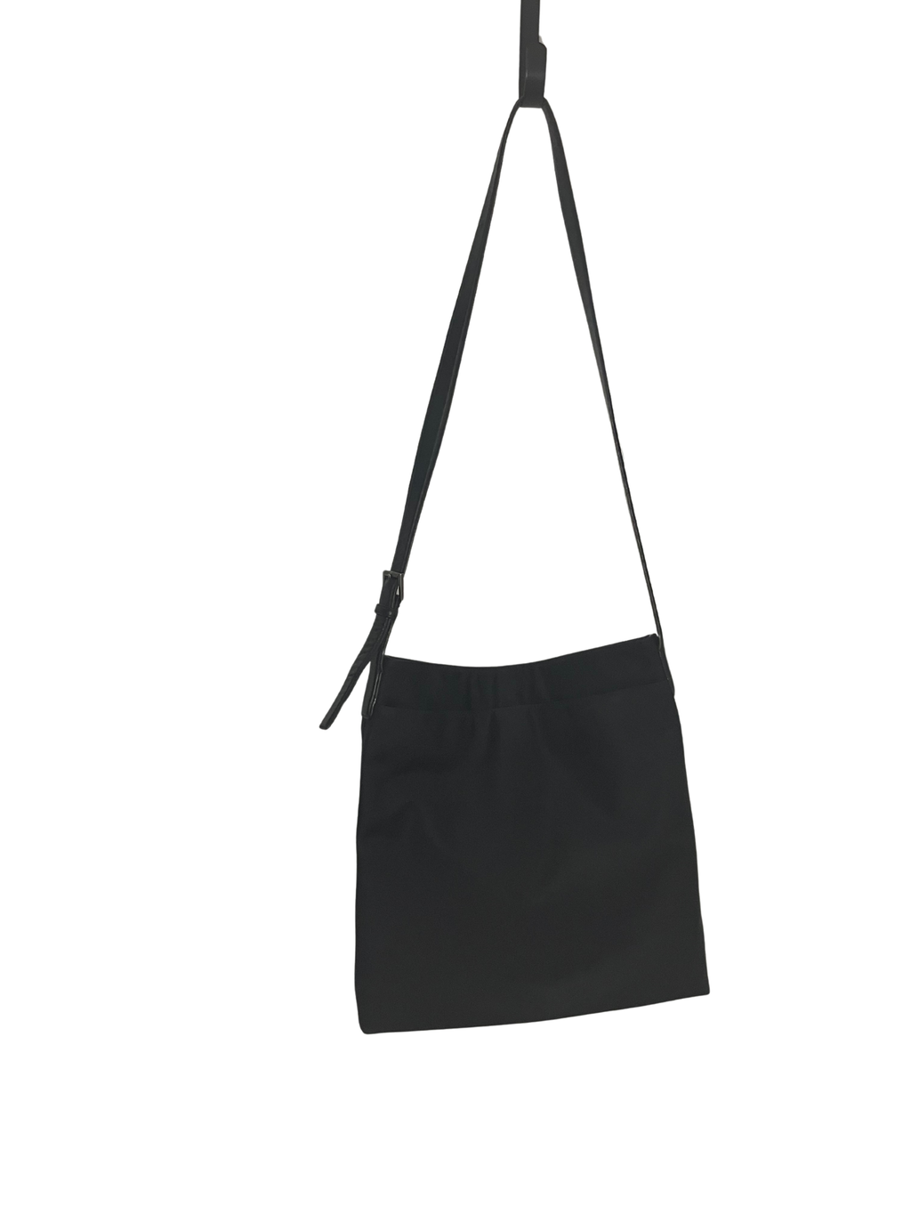 Vintage Coach 1999 Black Crossbody Bag - Y2K Nylon Leather Style 7414