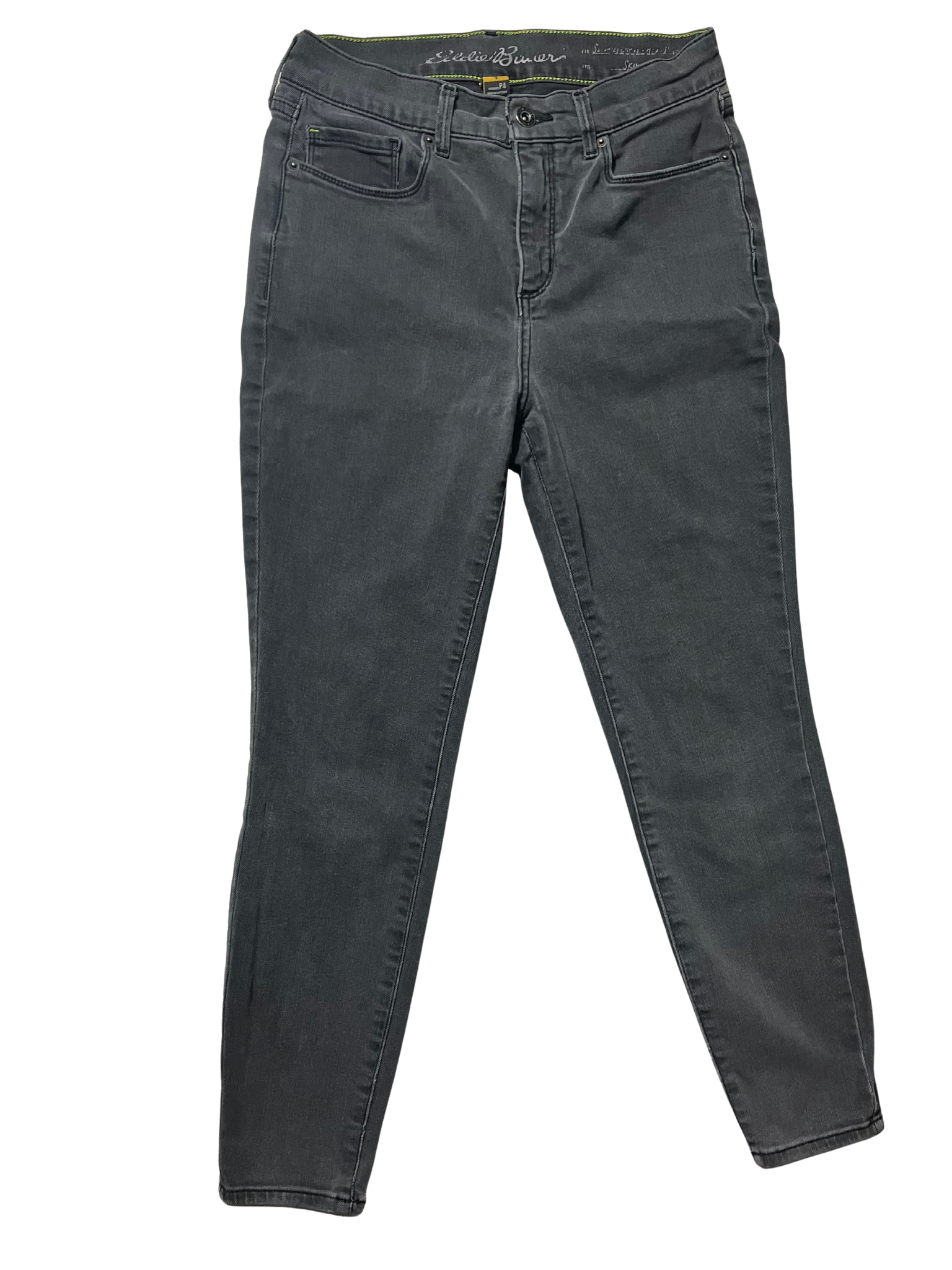 Eddie Bauer Gray Skinny Jeans - High-Rise Stretch Denim Size 4p