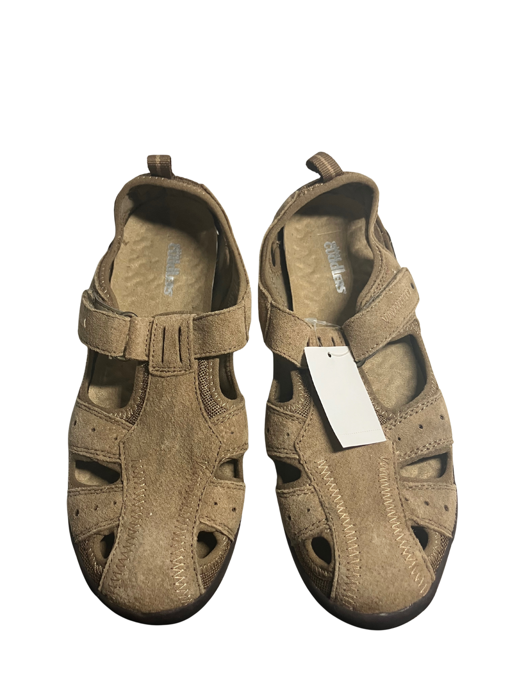 Cobbie Cuddlers Women's Leather Fisherman Comfort Sandals – Tan Size 7.5W