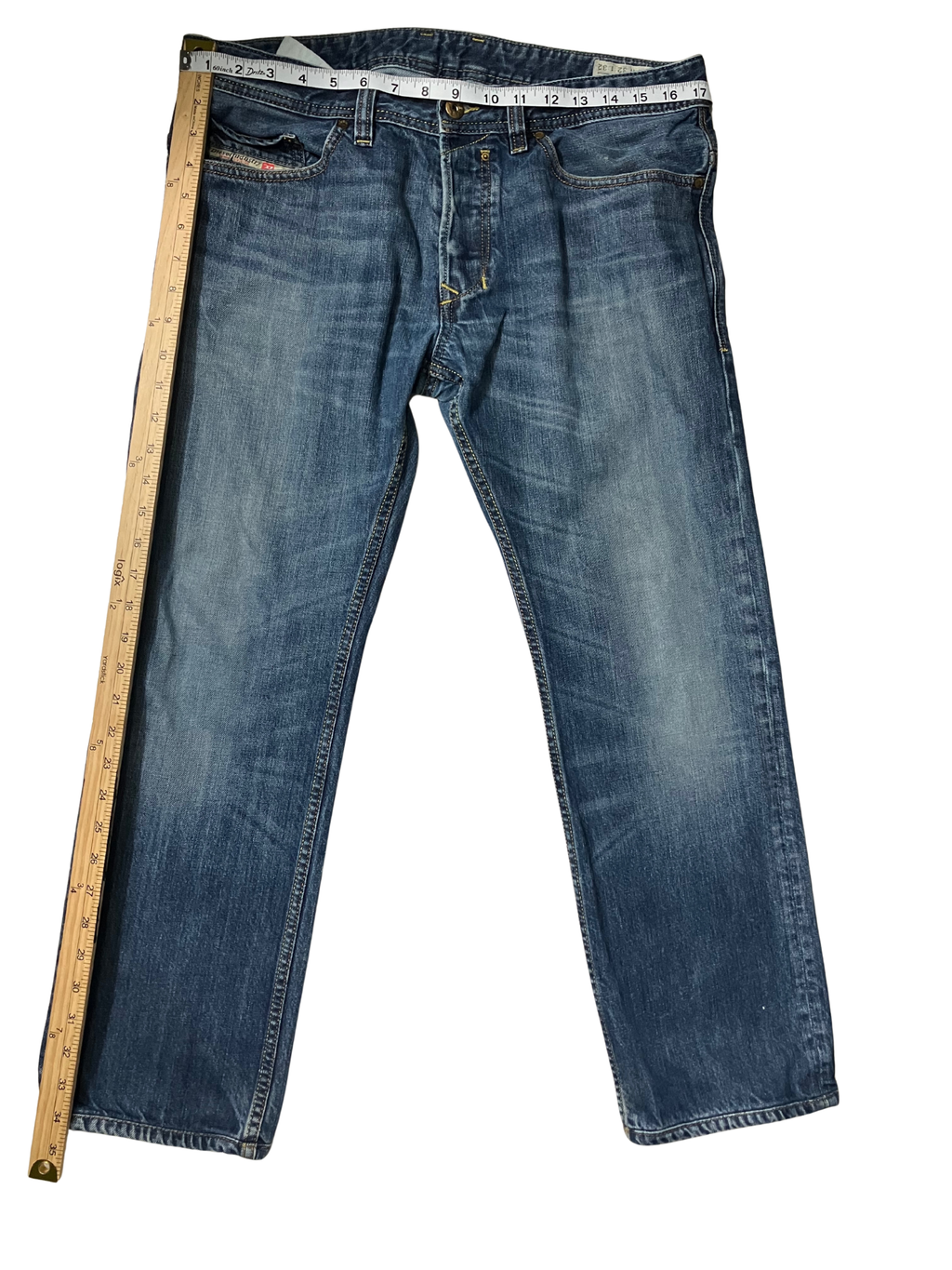 Diesel Safado Regular Slim Straight Jeans Blue Wash 100% Cotton