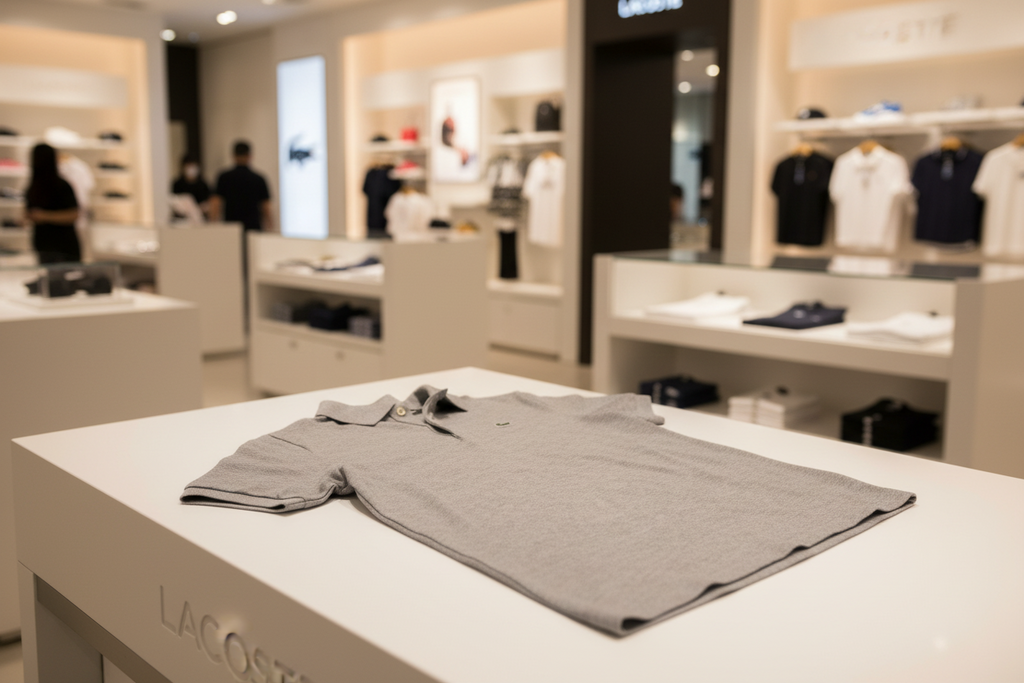 Lacoste Grey Classic Polo Shirt Youth 14 / Women's XS-S / Men's XS