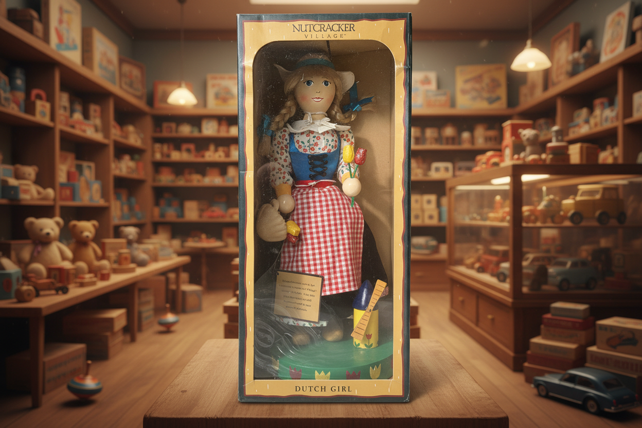 Nutcracker Village Dutch Girl Figurine 1999 - Original Box & Tag