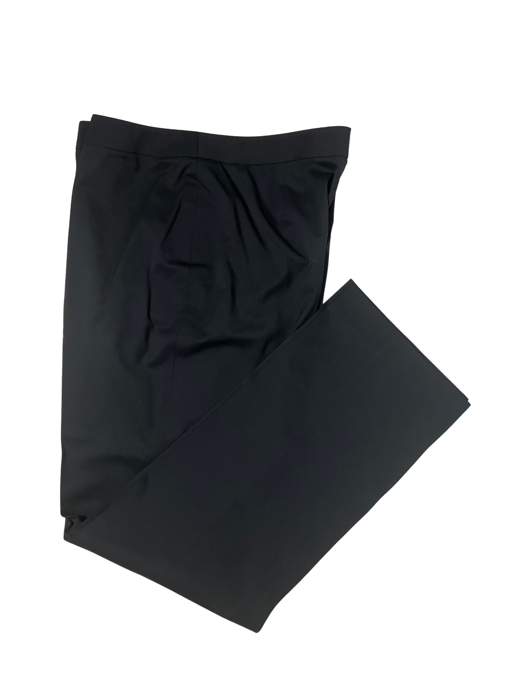 Lafayette 148 New York — Tailored Wool Pants | Deep black, pleated front · Sz 14