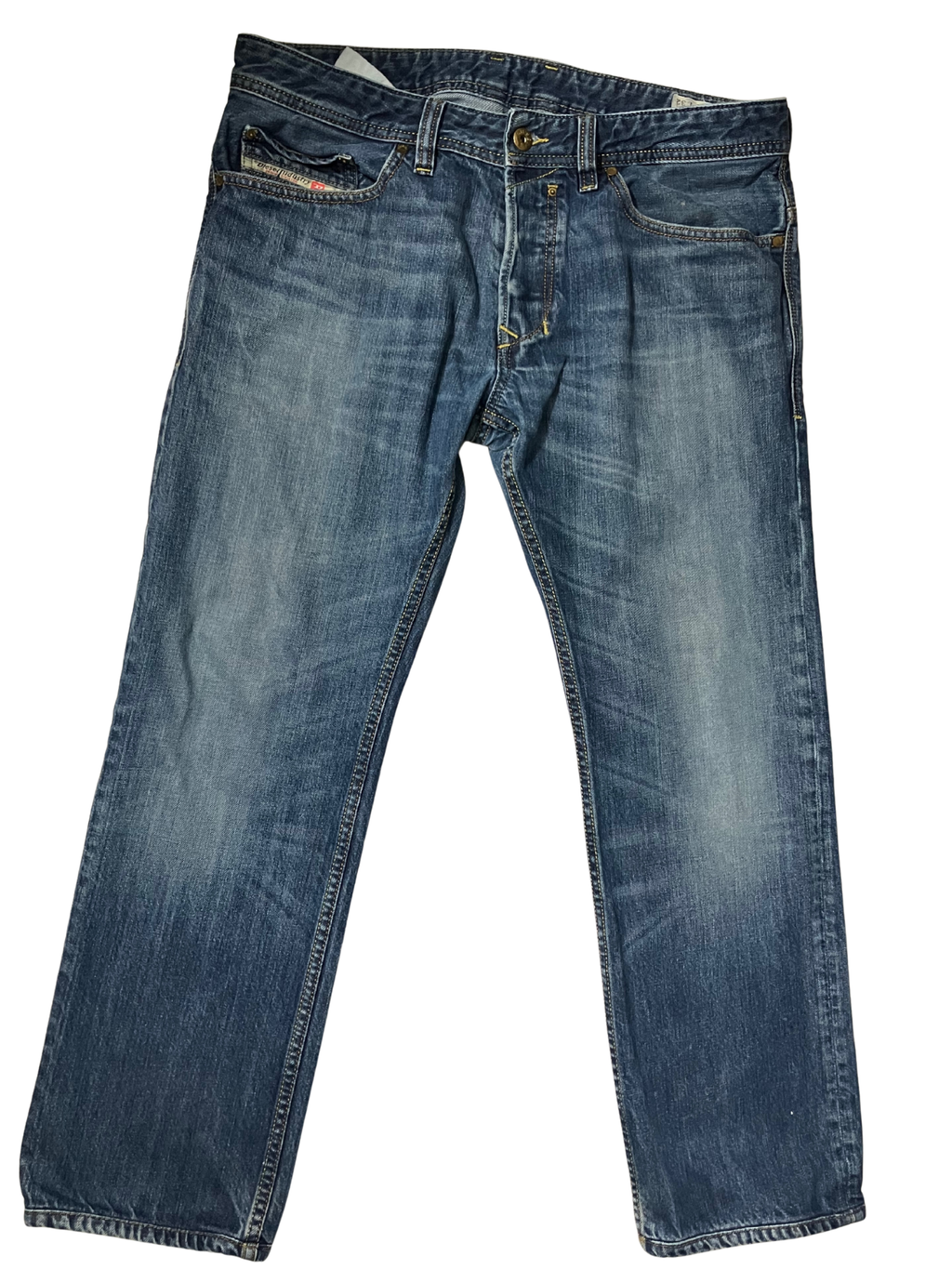 Diesel Safado Regular Slim Straight Jeans Blue Wash 100% Cotton