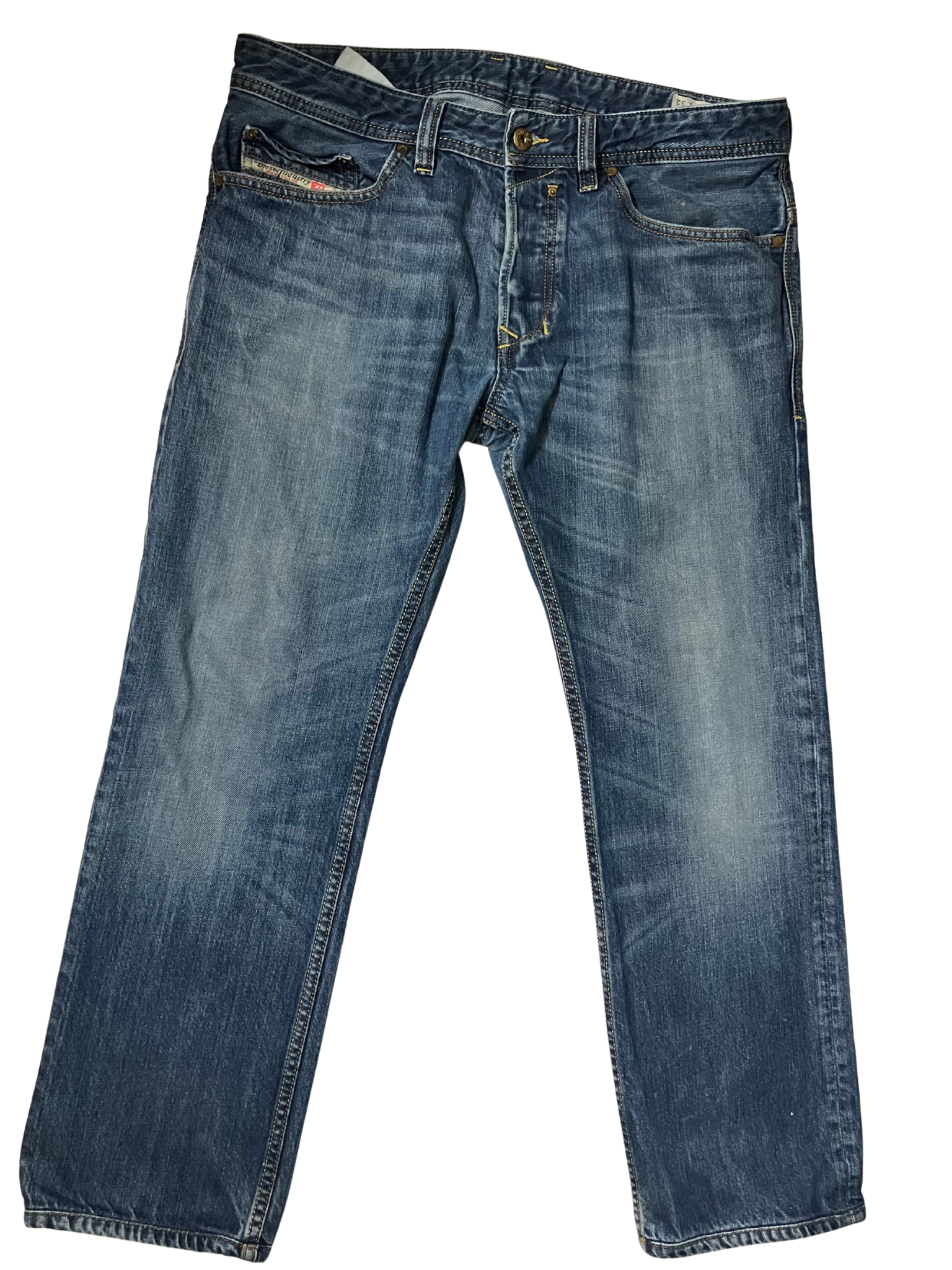 Diesel Safado Regular Slim Straight Jeans Blue Wash 100% Cotton