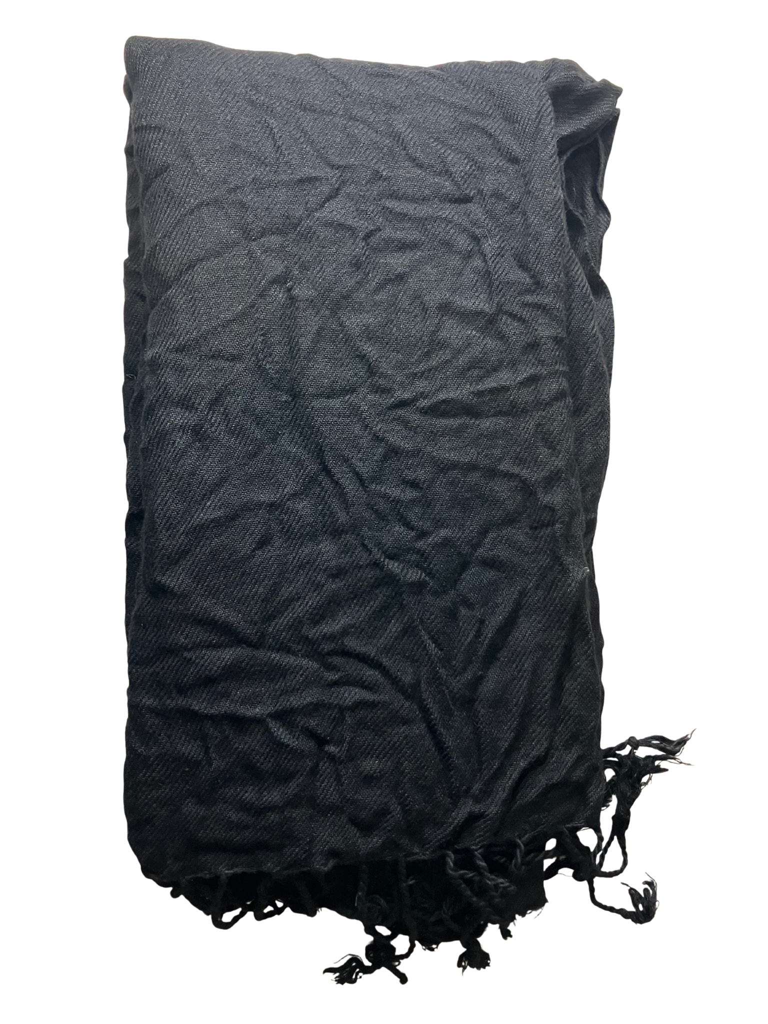 Isabella Black Viscose Scarf – Made in India