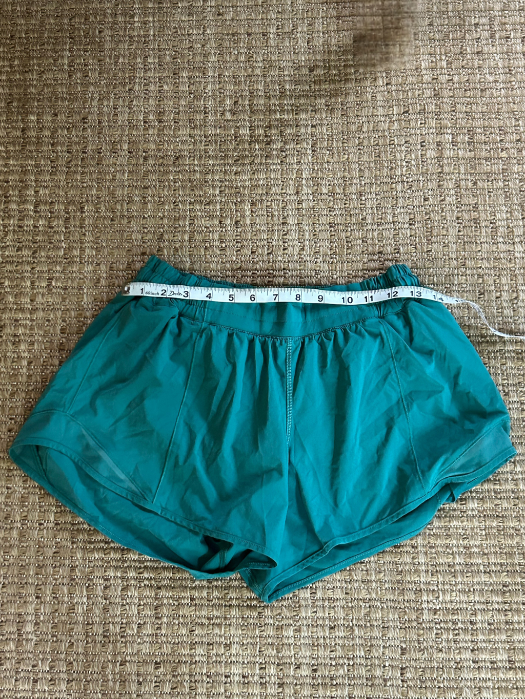 Lululemon — Running Shorts | Teal, built-in liner, engineered for movement · Sz OS