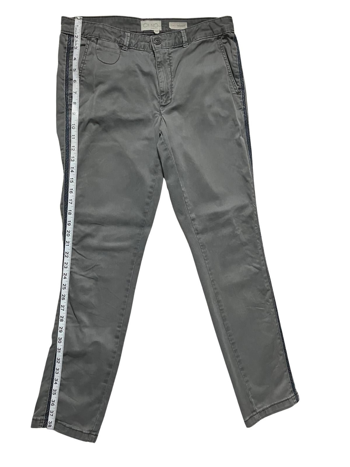 Anthro CHNO Gray Chino Pants Size 30 Relaxed