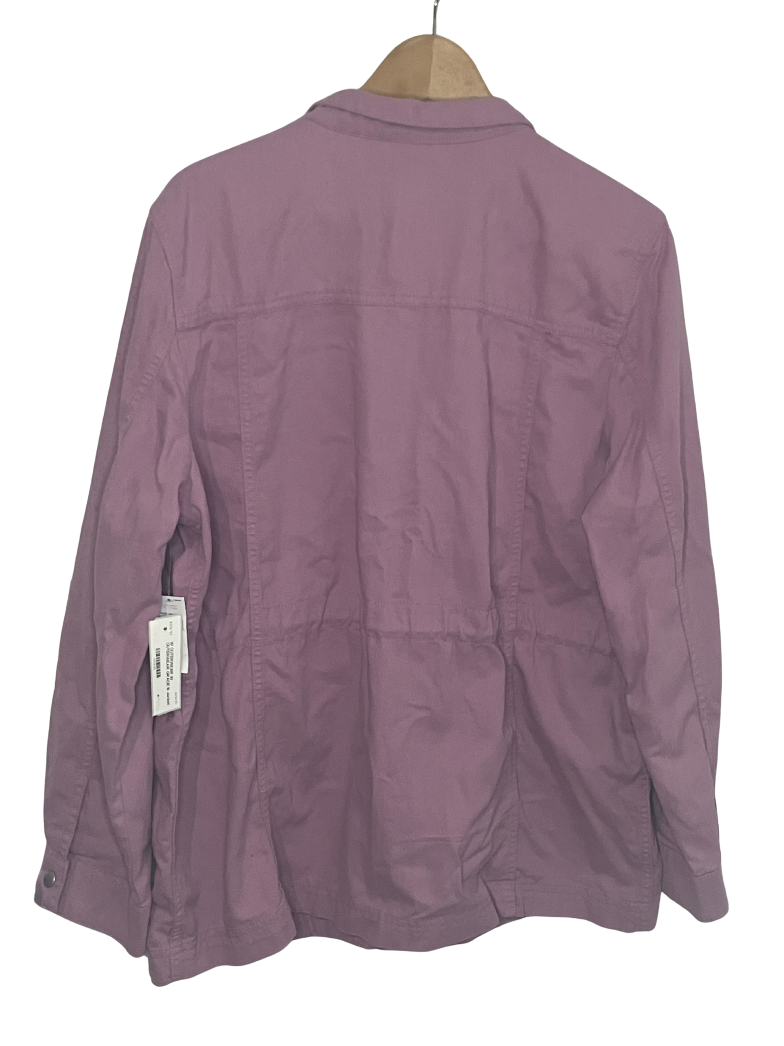 GAP Lilac Utility Jacket - Button Front Shirt Jacket with Pockets