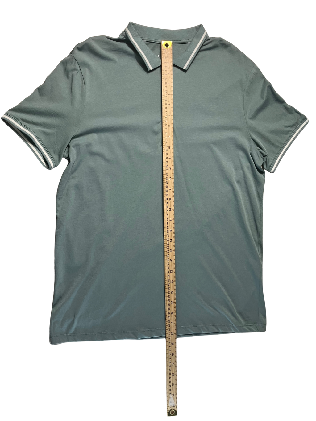 Armani Exchange Men's Polo Shirt Green Zip Front Short Sleeve Size Large